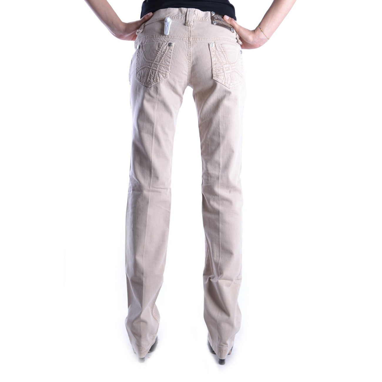 Pinko Women's 100% Cotton Jeans - Beige