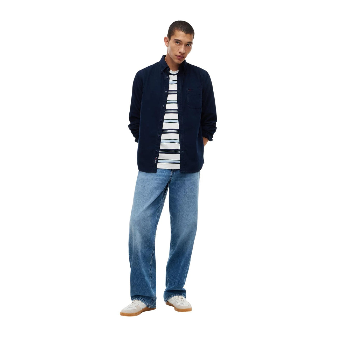 Men's Blue Tommy Hilfiger Jeans Denim Shirt