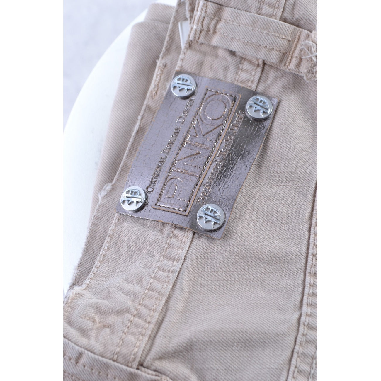Pinko Women's 100% Cotton Jeans - Beige