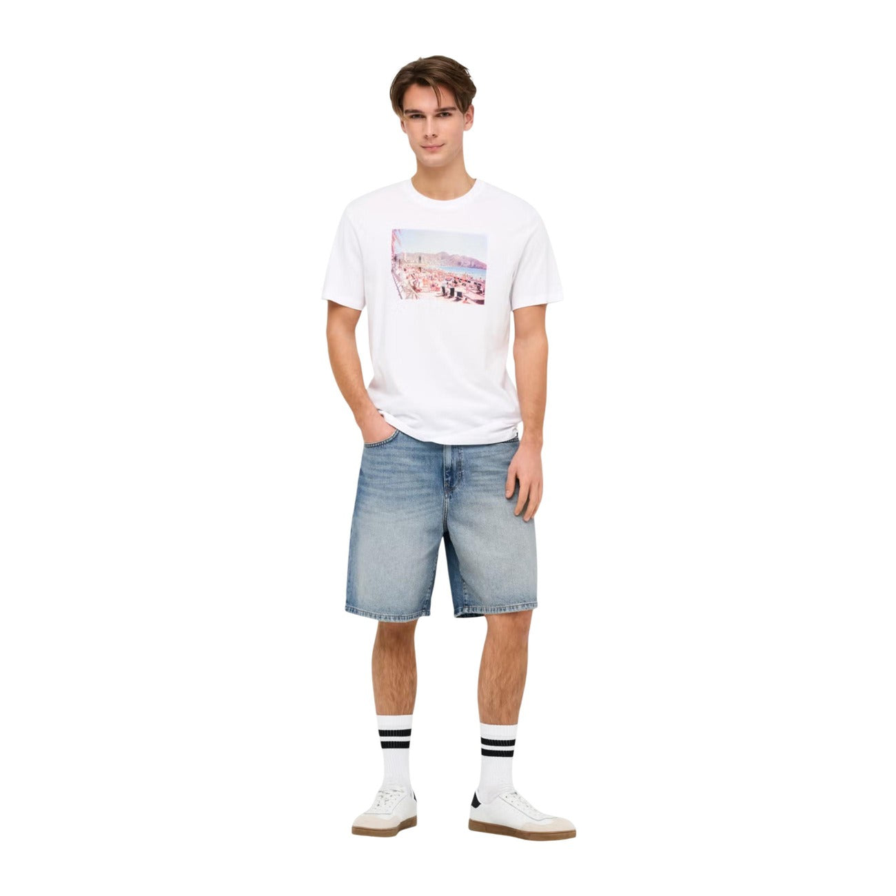 Only & Sons Men's Denim Shorts – Blue
