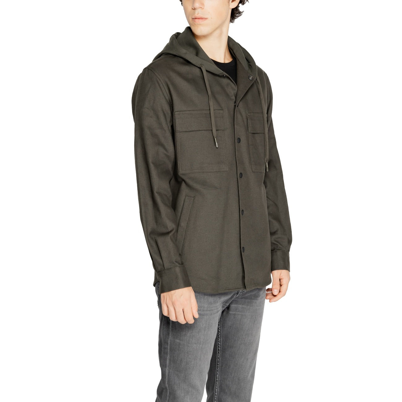 Men's Antony Morato cotton hooded jacket