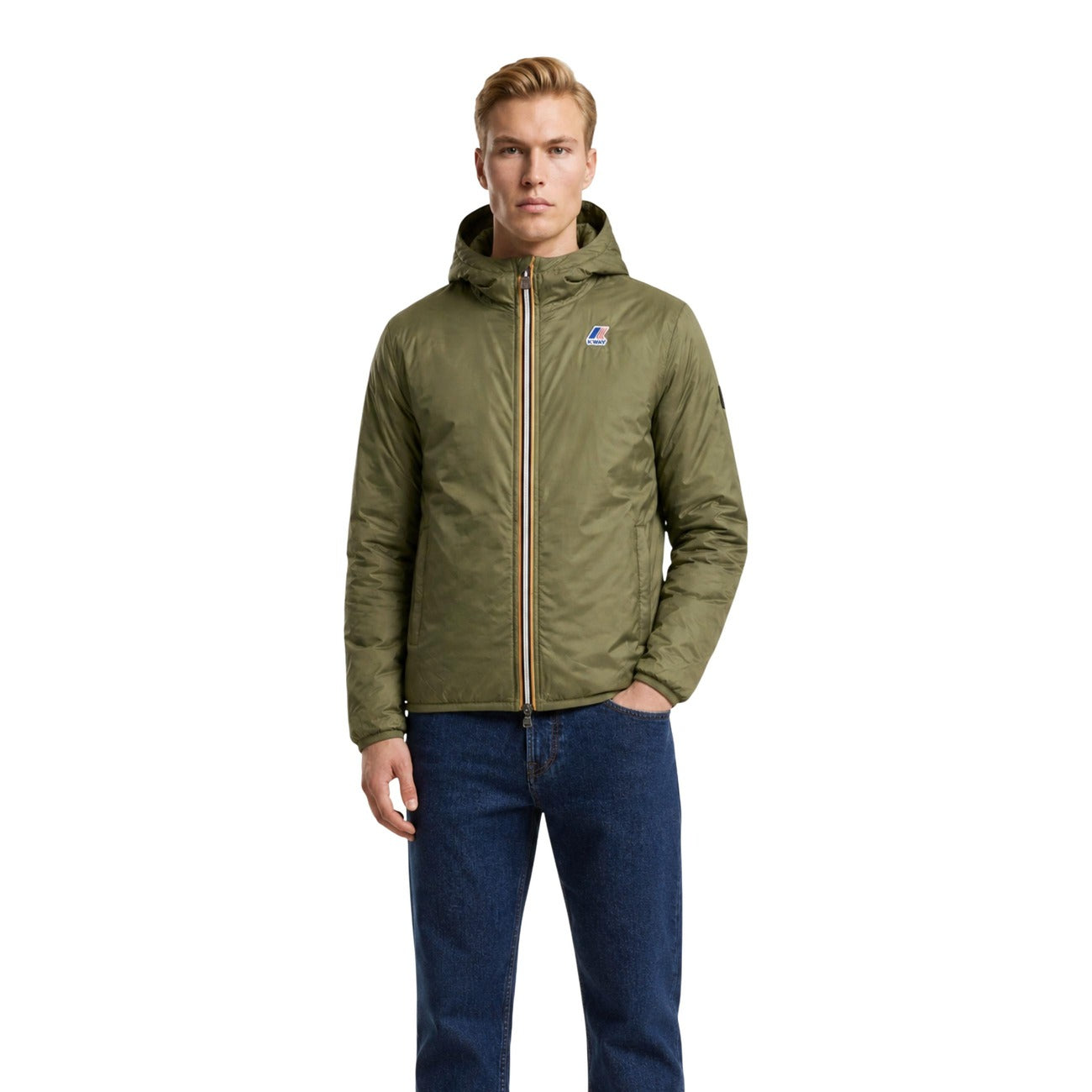 Men's K-Way Hooded Jacket – Black