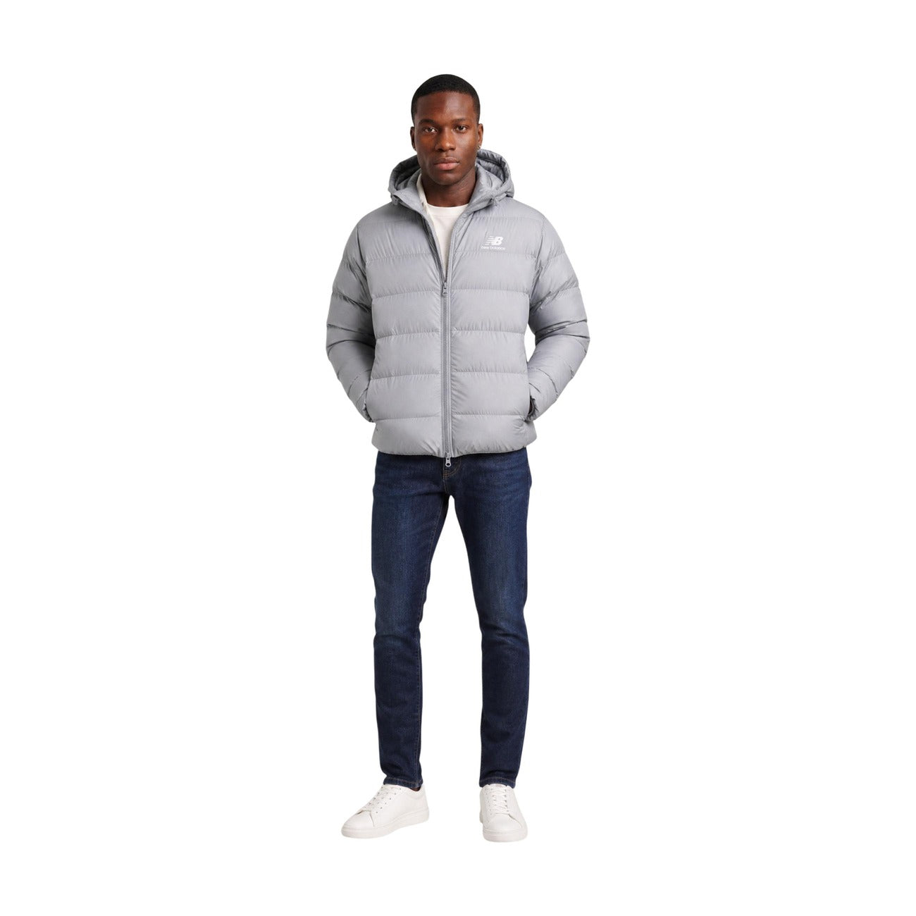 New Balance Men's Grey Hooded Jacket