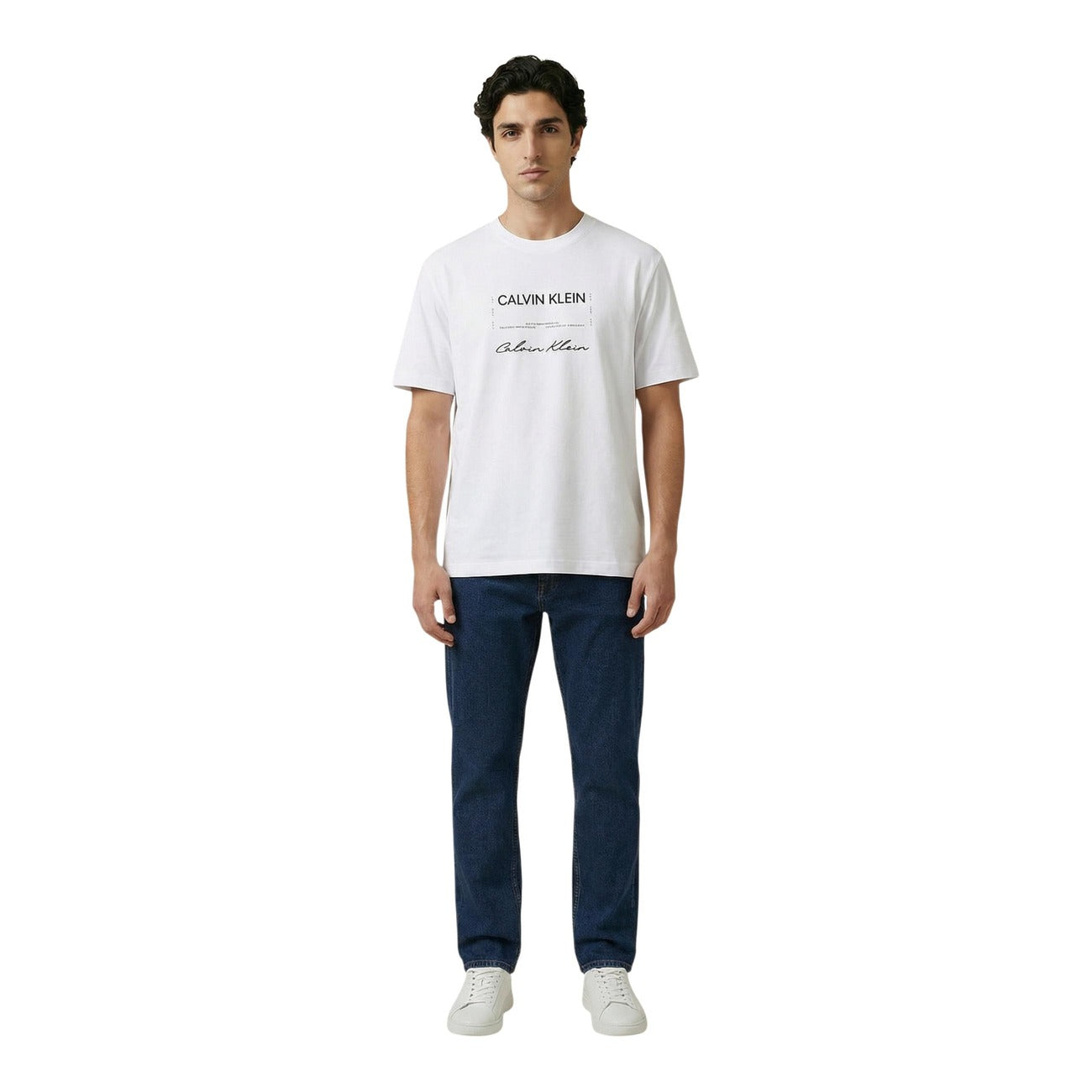 Men's Calvin Klein Jeans printed T-shirt – White