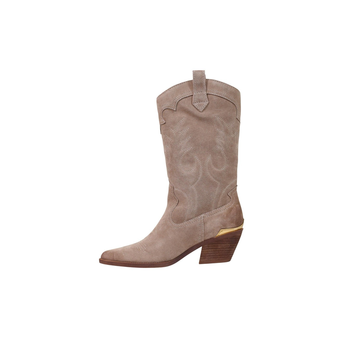 Liu Jo women's beige leather wedge ankle boots