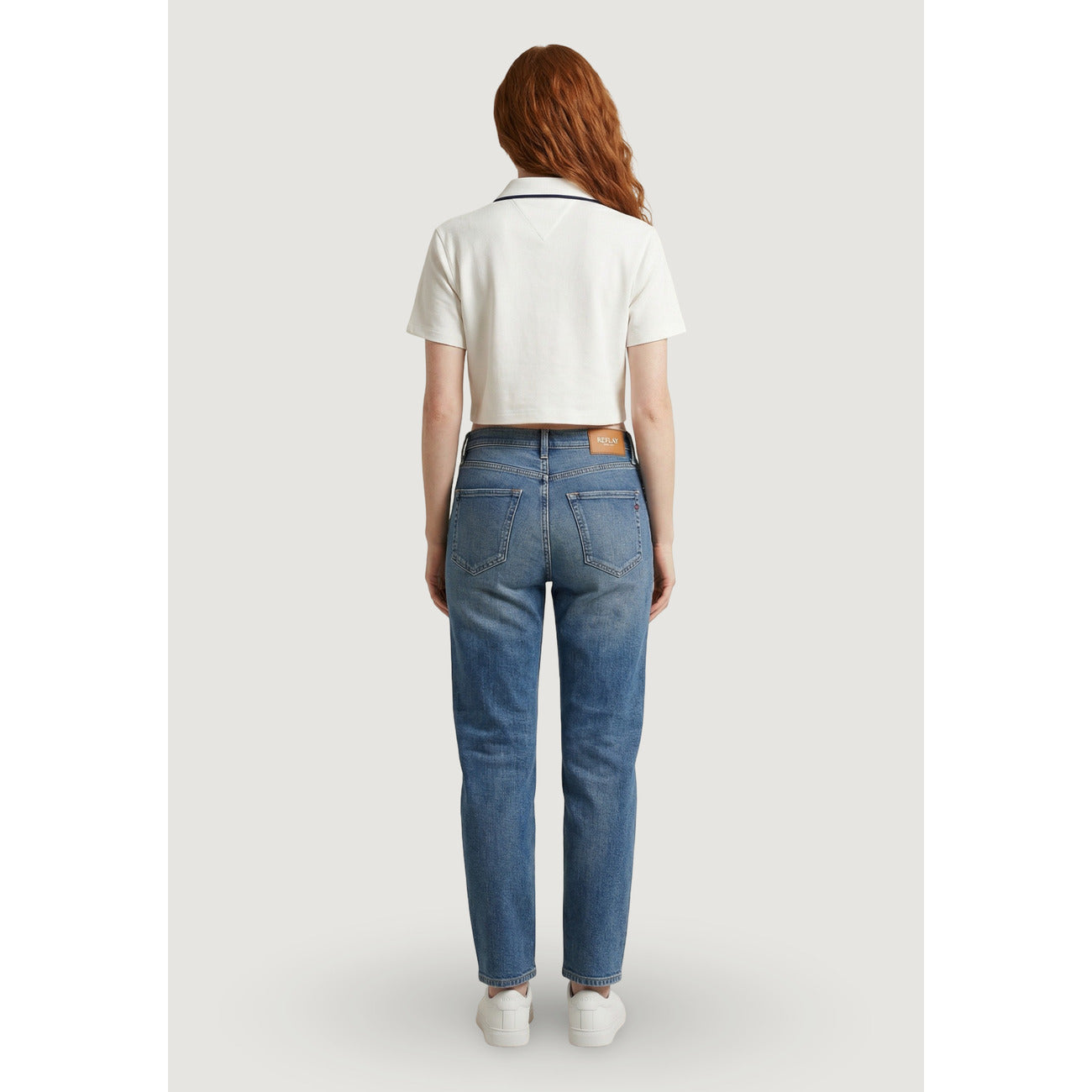 Jean femme Replay en denim stretch – Bleu