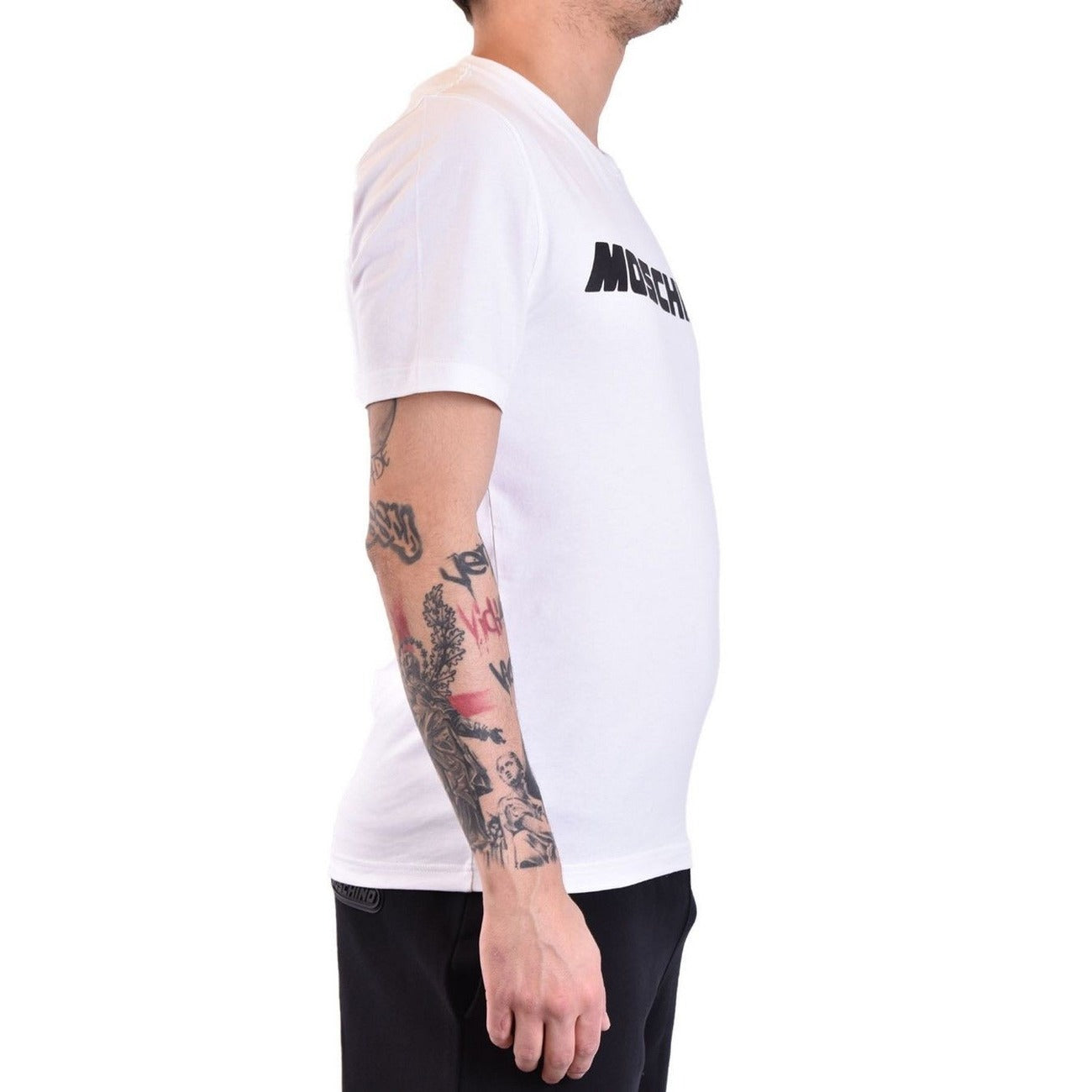 T-shirt homme Moschino imprimé en coton – Blanc