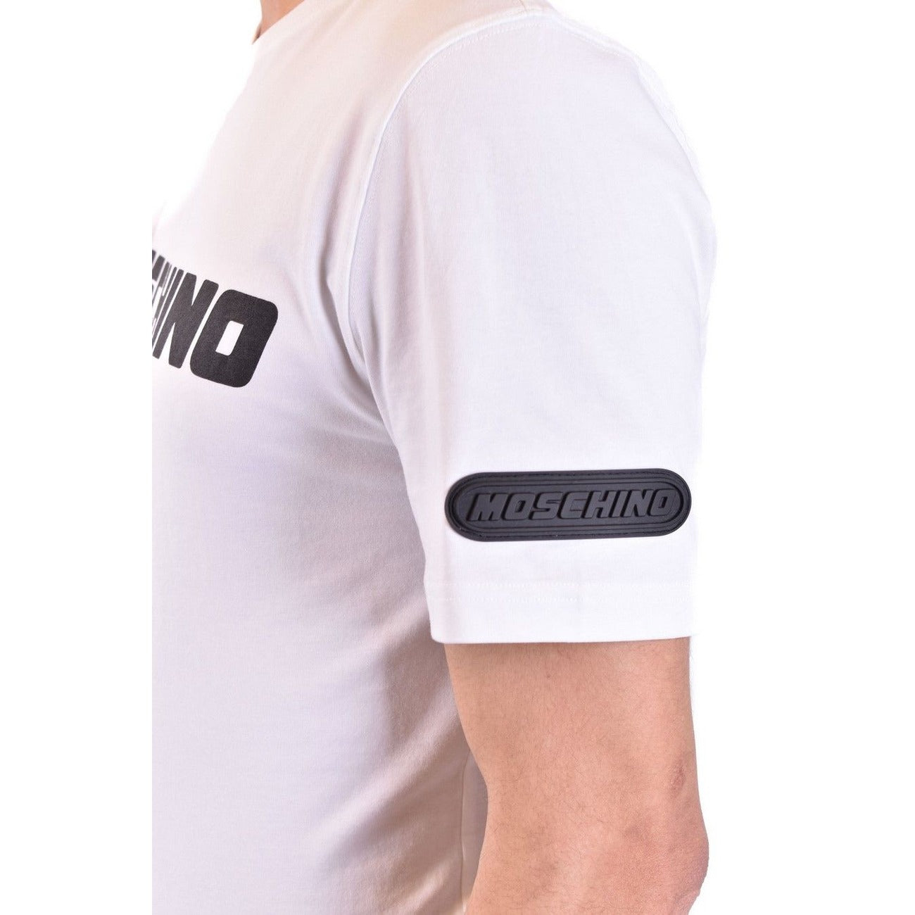 T-shirt homme Moschino imprimé en coton – Blanc