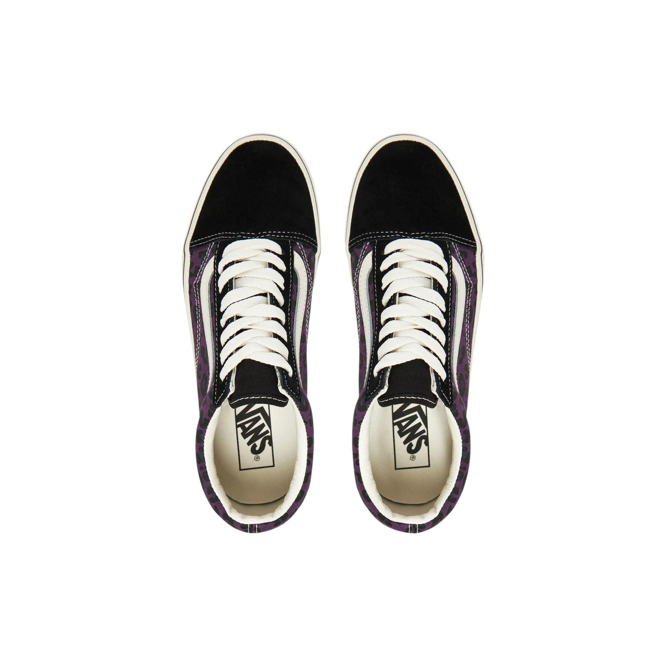 Men's Vans Sneakers – OLD SKOOL LEOPARD/PURPLE – Black