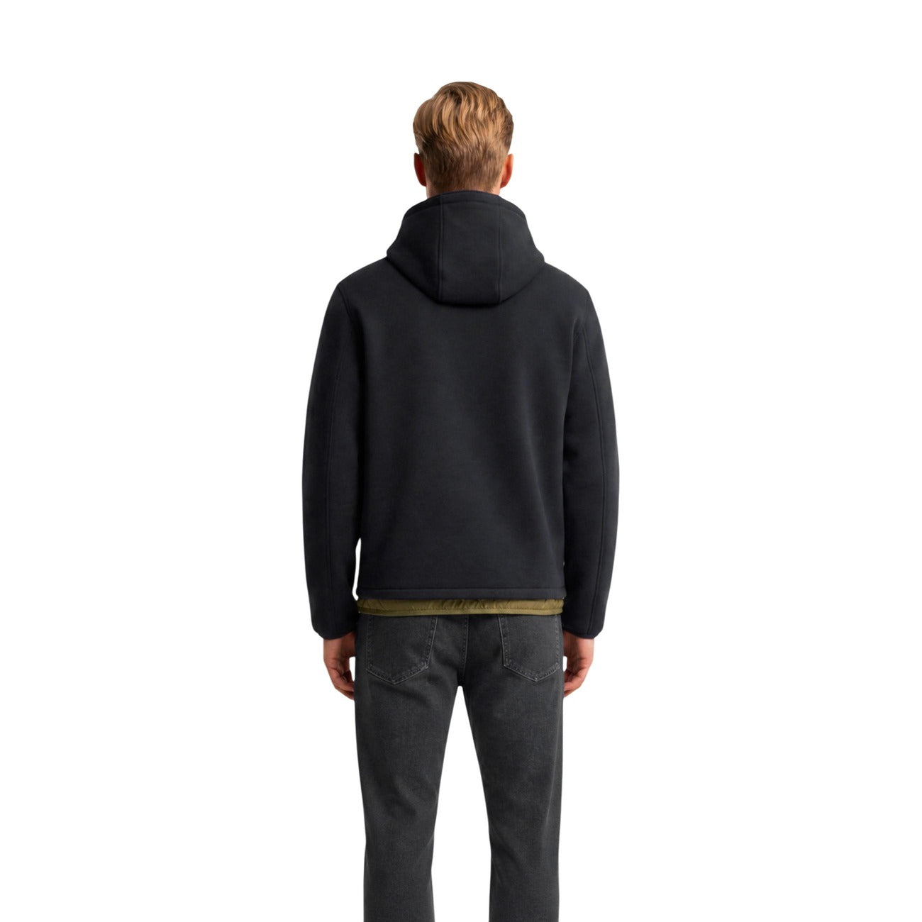 Men's K-Way Hooded Jacket – Black