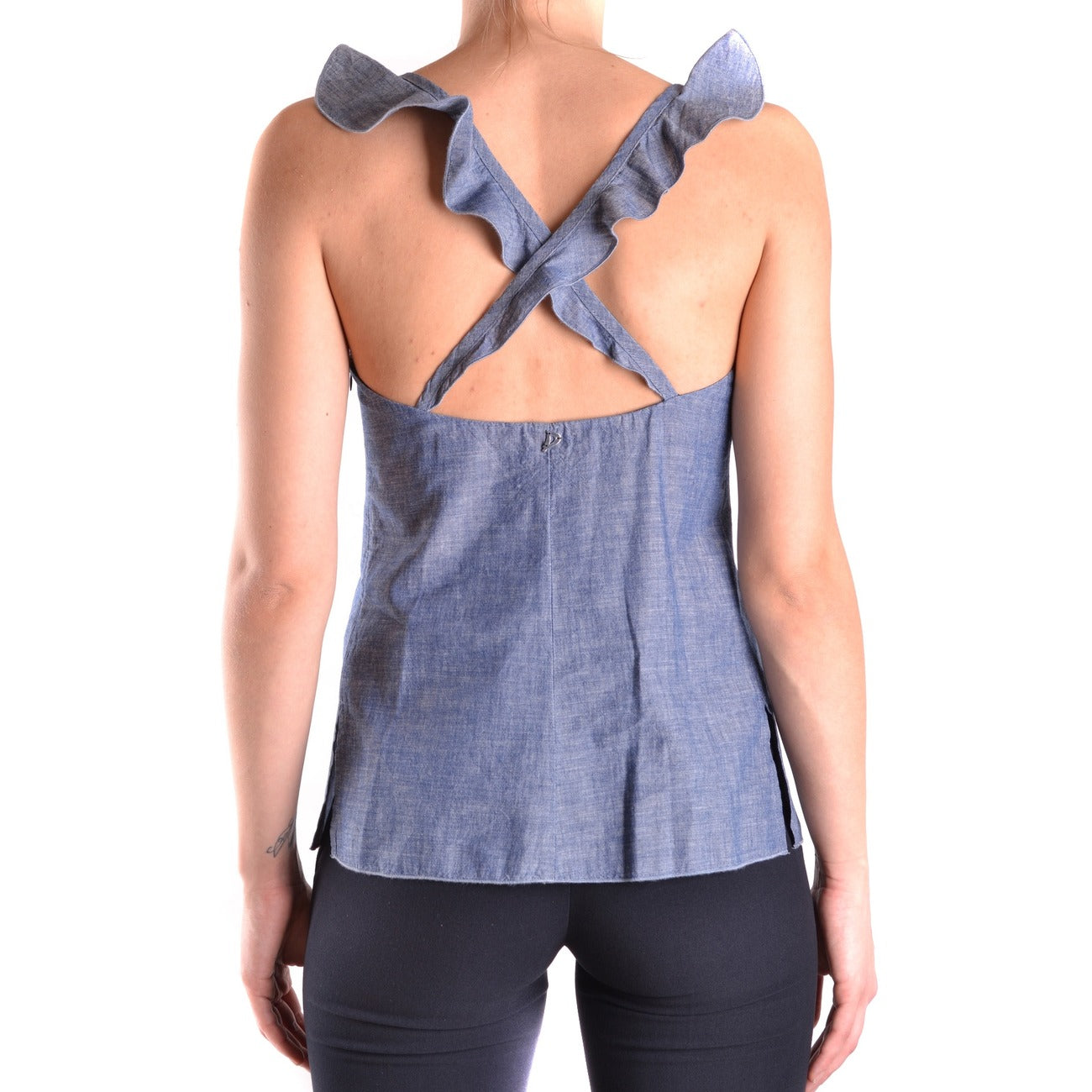 Dondup – Women's Blue Cotton Tank Top