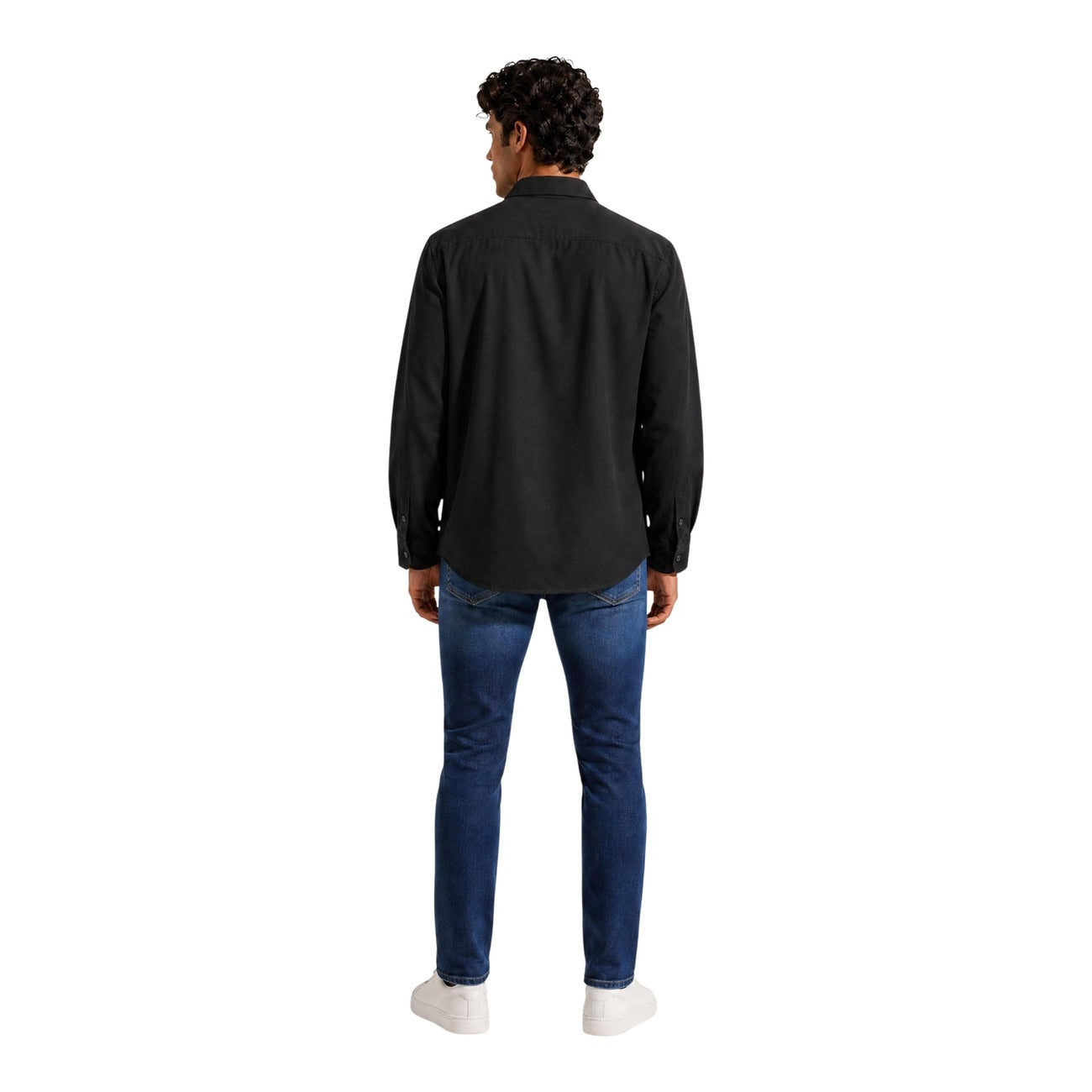 Calvin Klein Jeans Men's Long Sleeve Shirt – Black