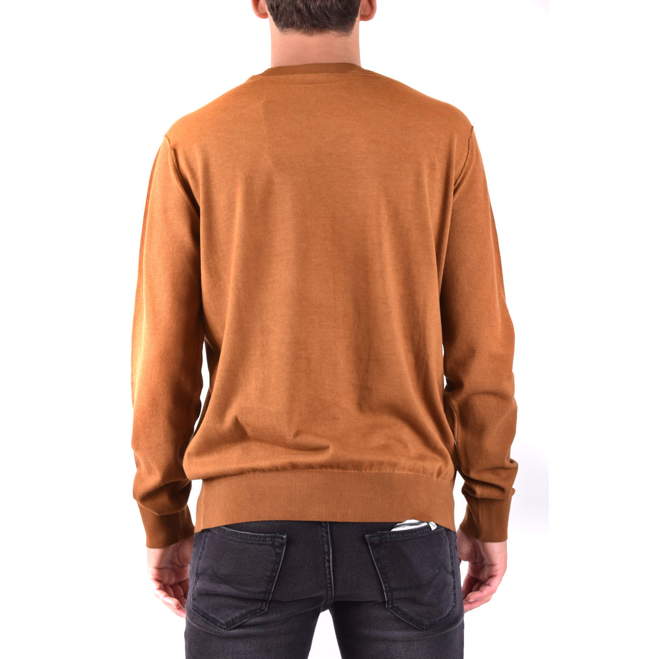 Paolo Pecora Men's Cotton Sweater – Brown