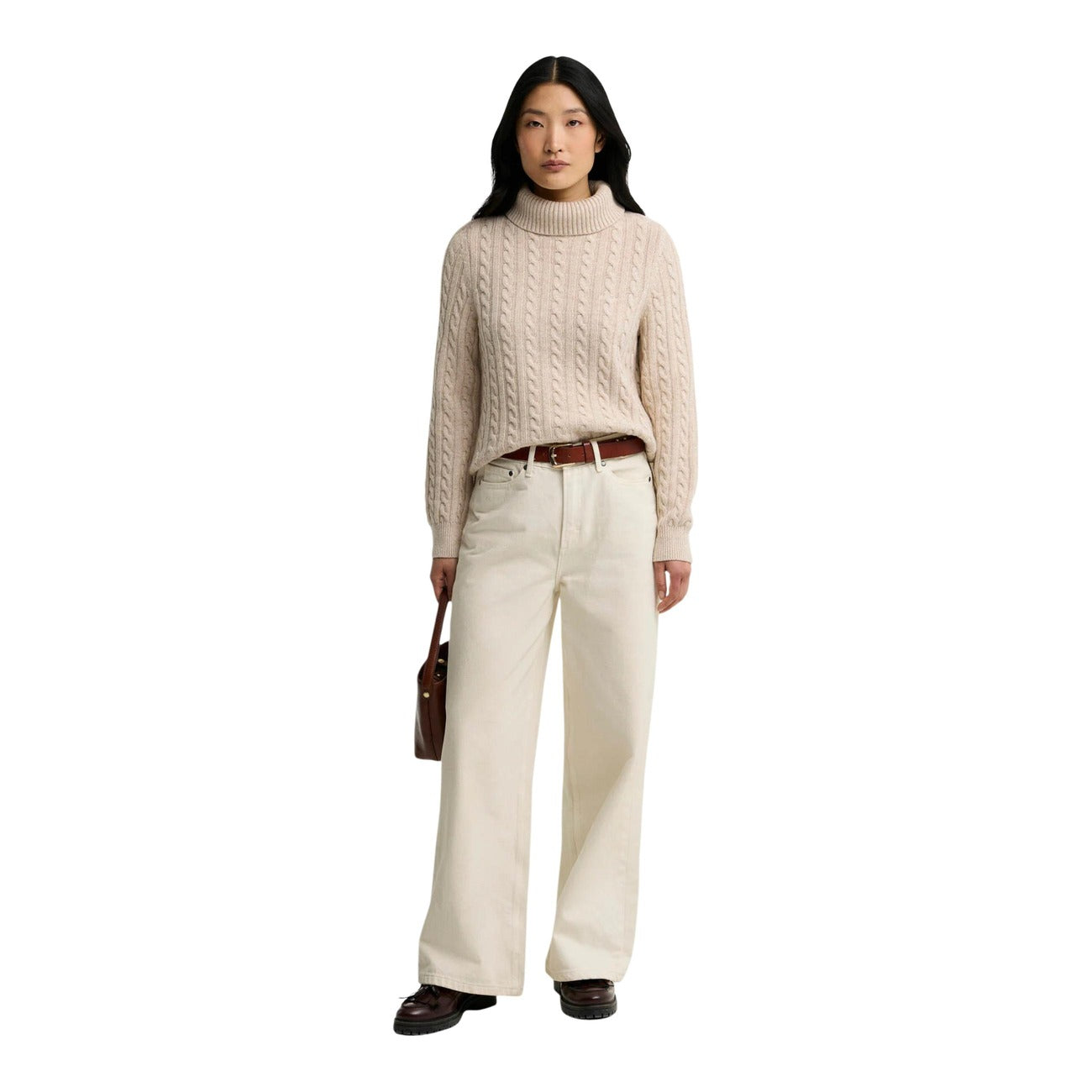 Barbour women's wool & cotton jumper – Beige