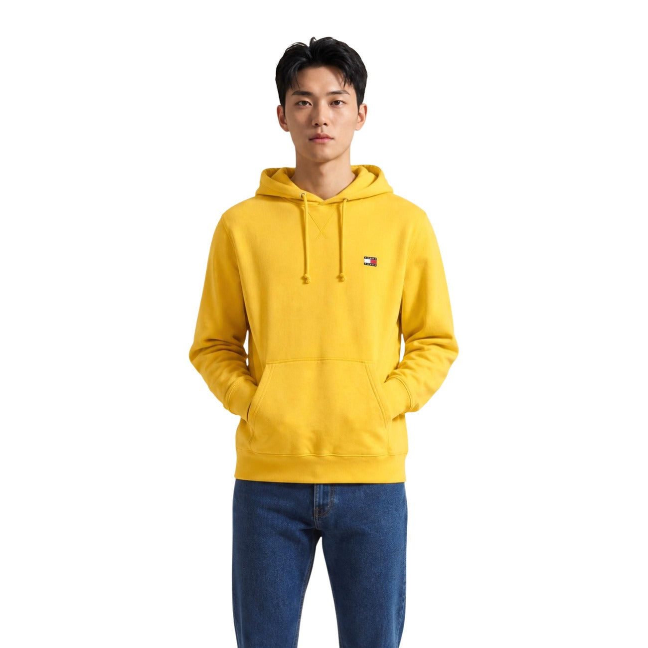 Men's Yellow Tommy Hilfiger Jeans Hoodie