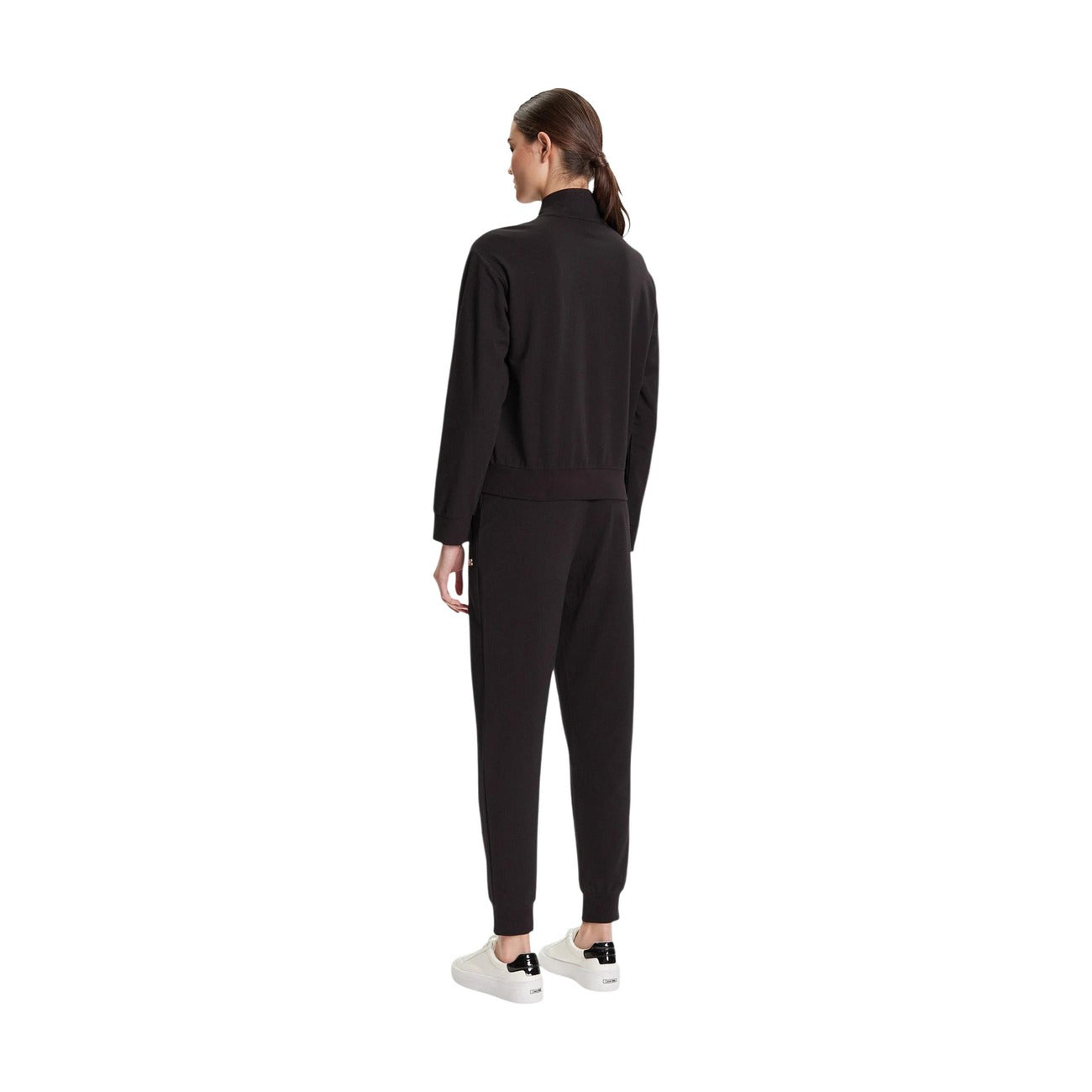 Women's black EA7 tracksuit