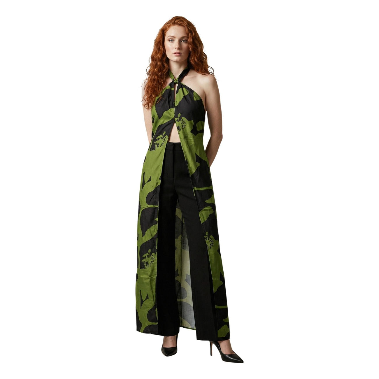 Women's Replay Floral Strappy Dress – Green
