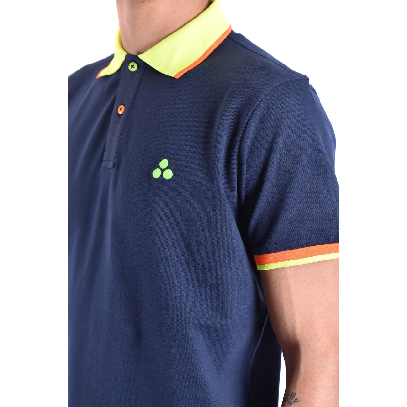 Polo homme Peuterey en coton stretch – Bleu
