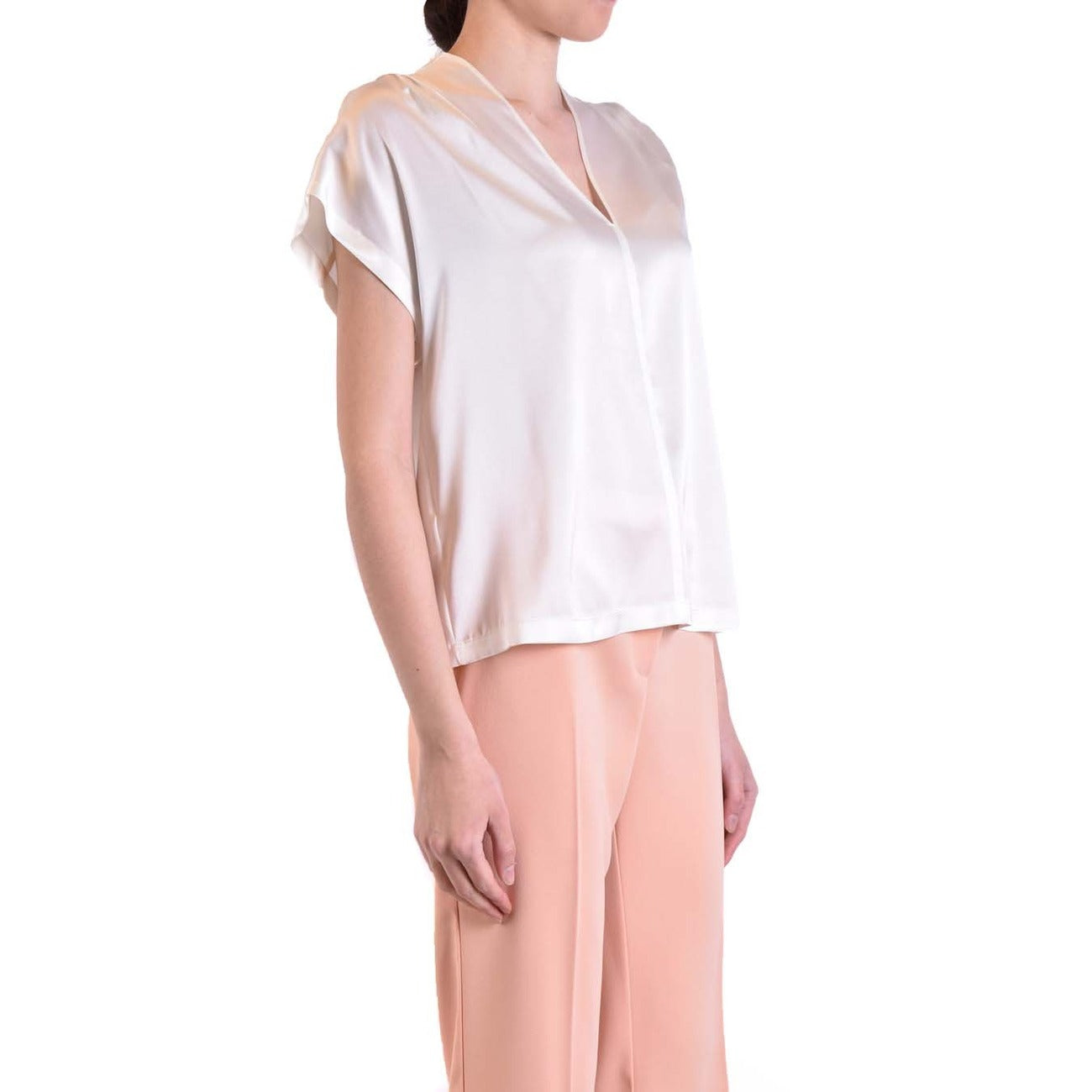 Pinko women's stretch silk blouse – White
