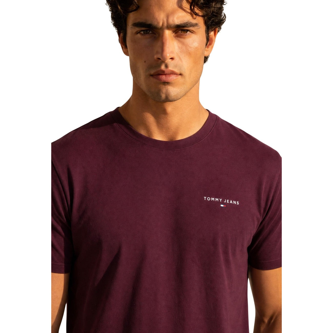 Men's burgundy T-shirt Tommy Hilfiger Jeans