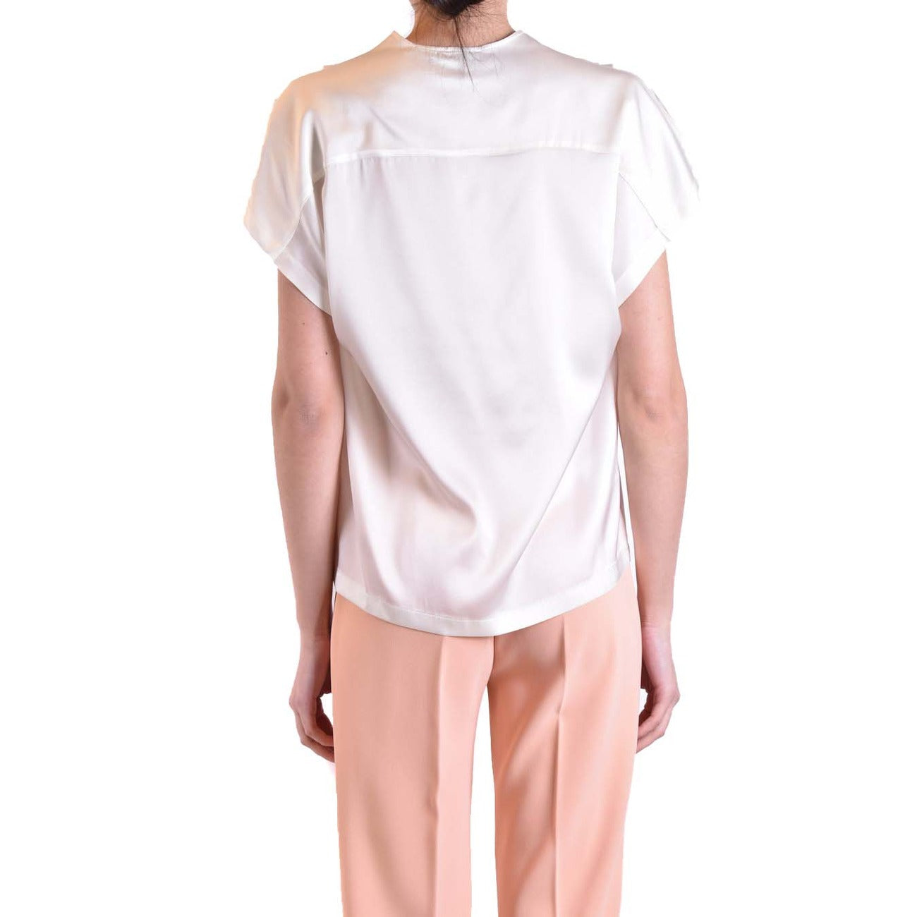 Pinko women's stretch silk blouse – White