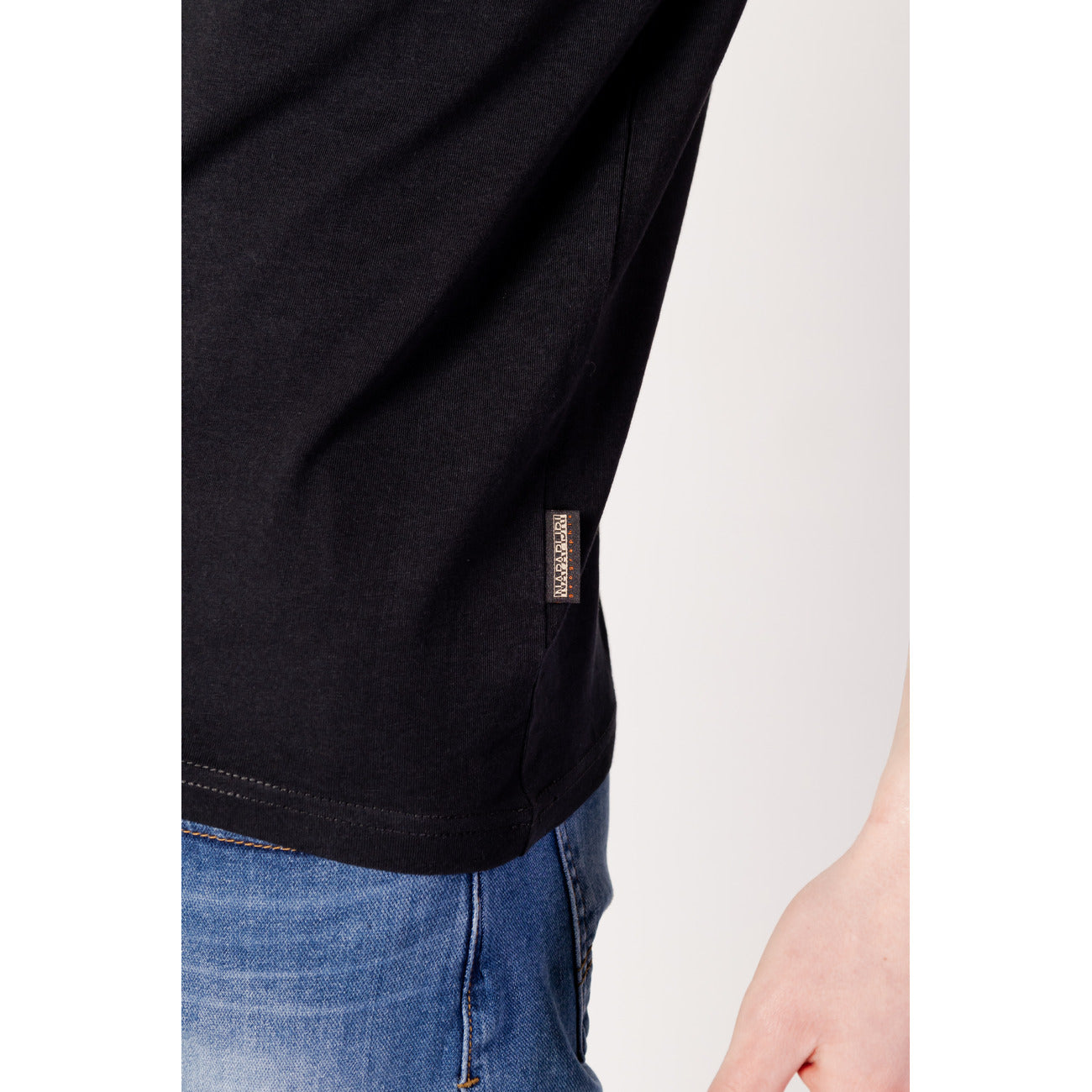 Men's Napapijri 100% Cotton T-Shirt – Black