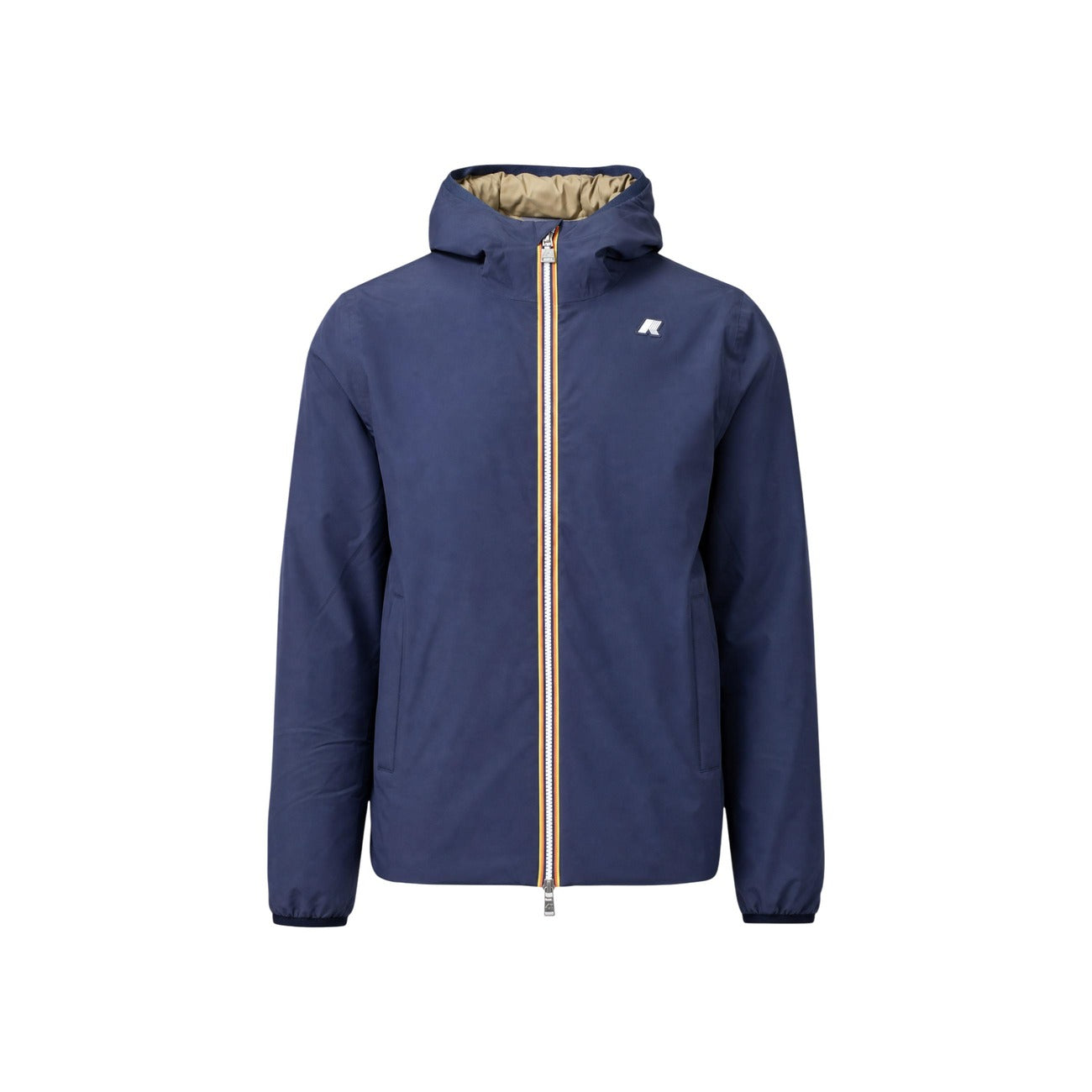 Men's K-Way Hooded Jacket – Blue and Green