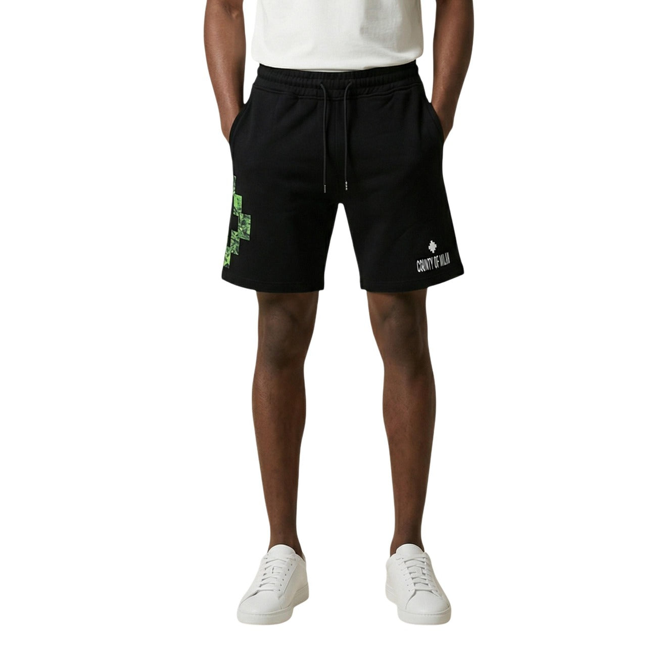 Bermuda homme County Of Milan en coton – Noir