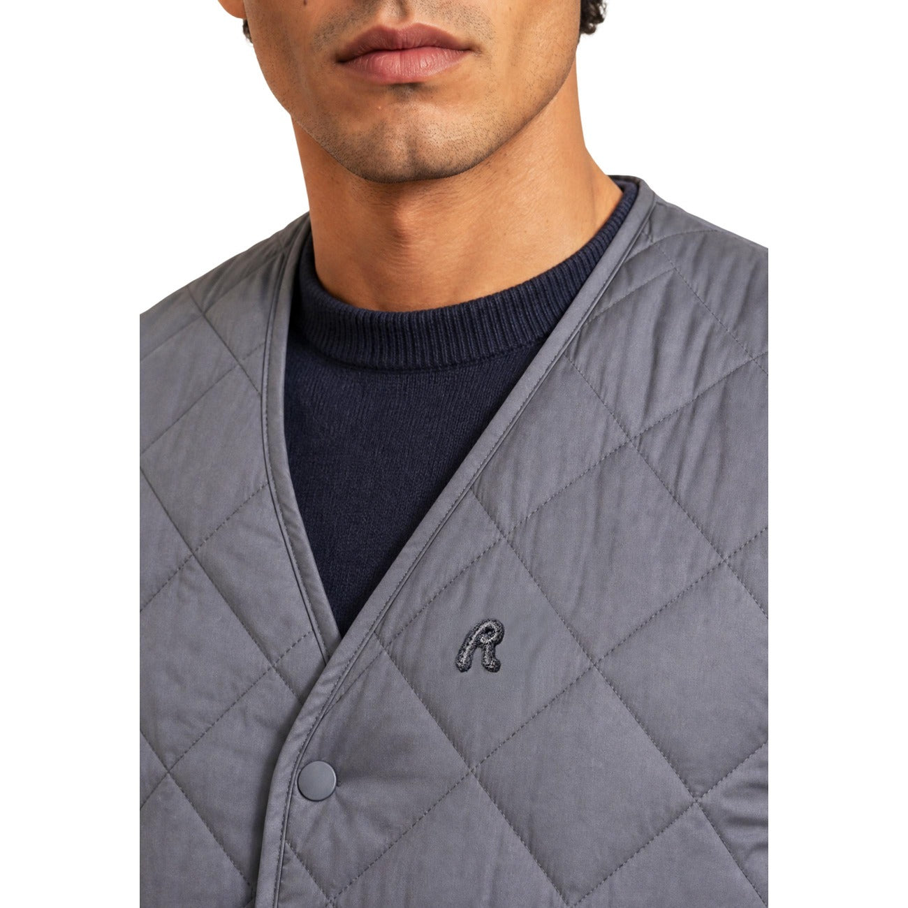 Men's grey Replay waistcoat