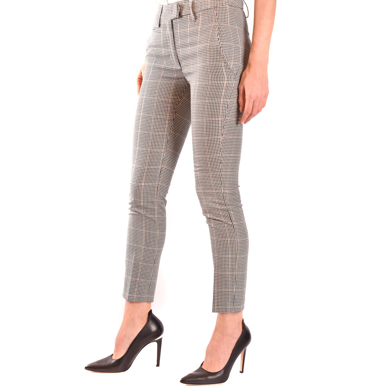 Women's Dondup Plaid Trousers – Black