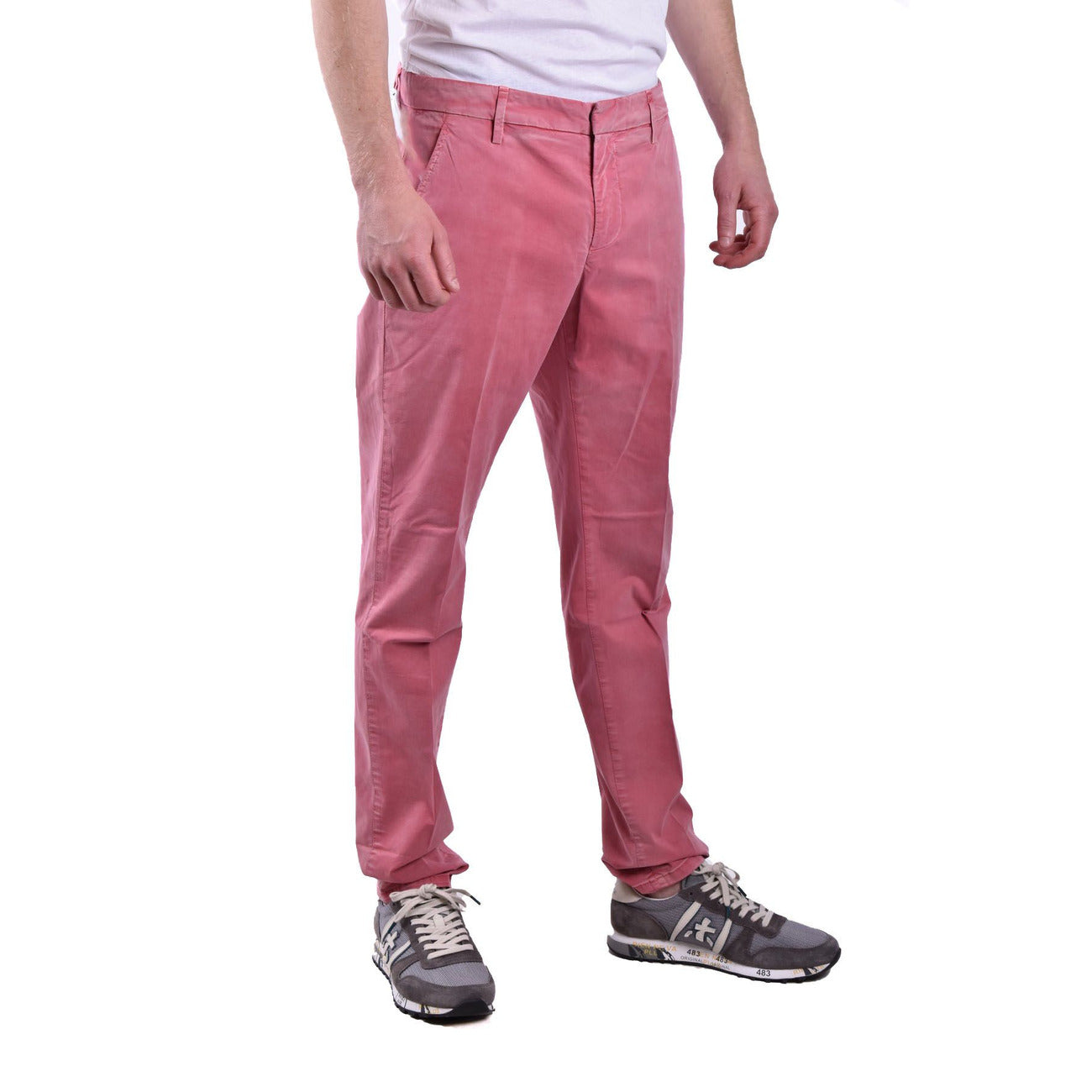 Men's Dondup cotton trousers – Pink