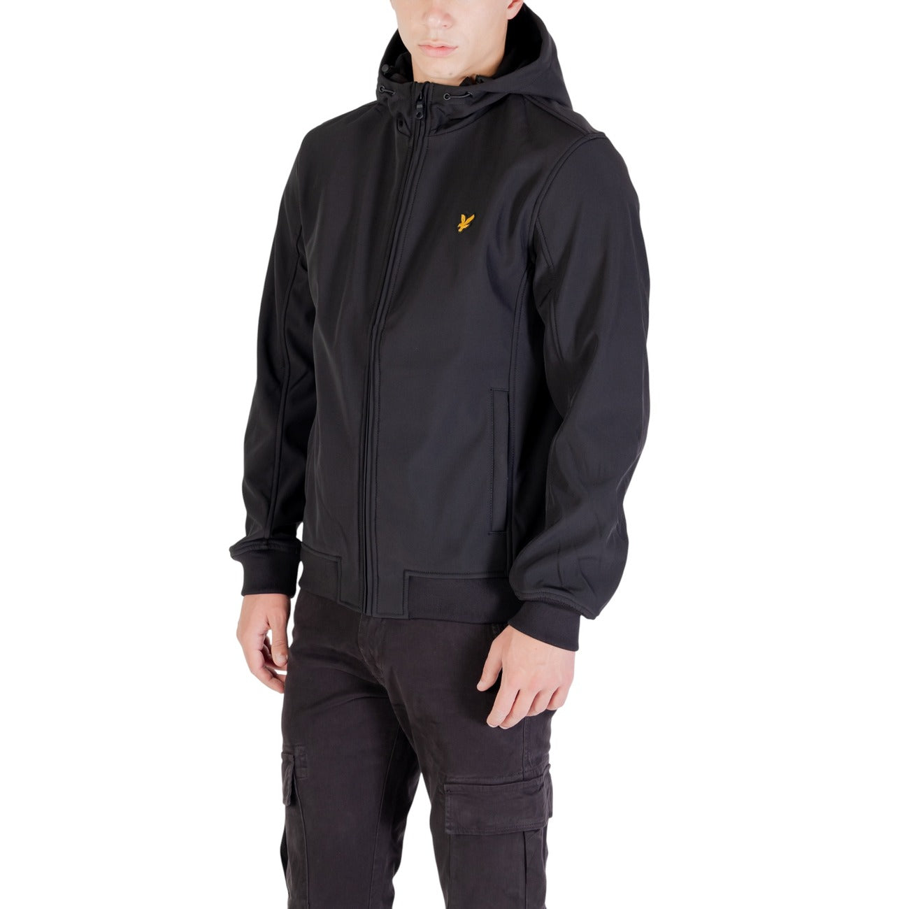 Men's Lyle & Scott Hooded Jacket – Black