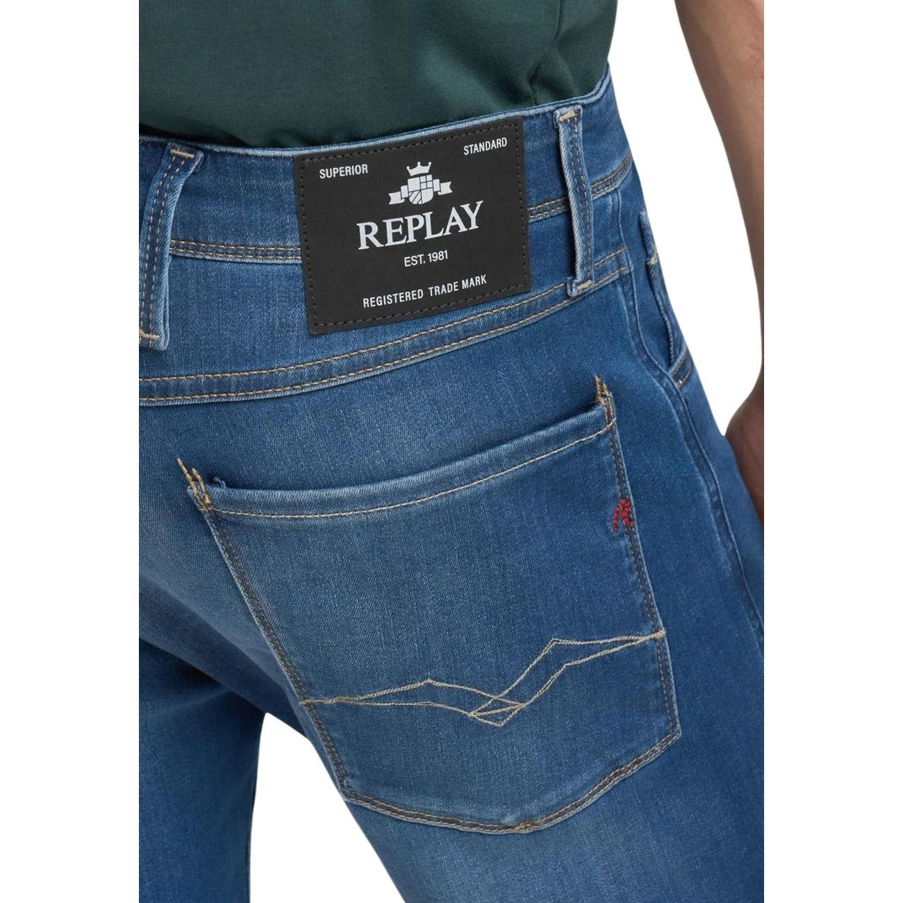 Replay Men's Stretch Cotton Jeans – Blue