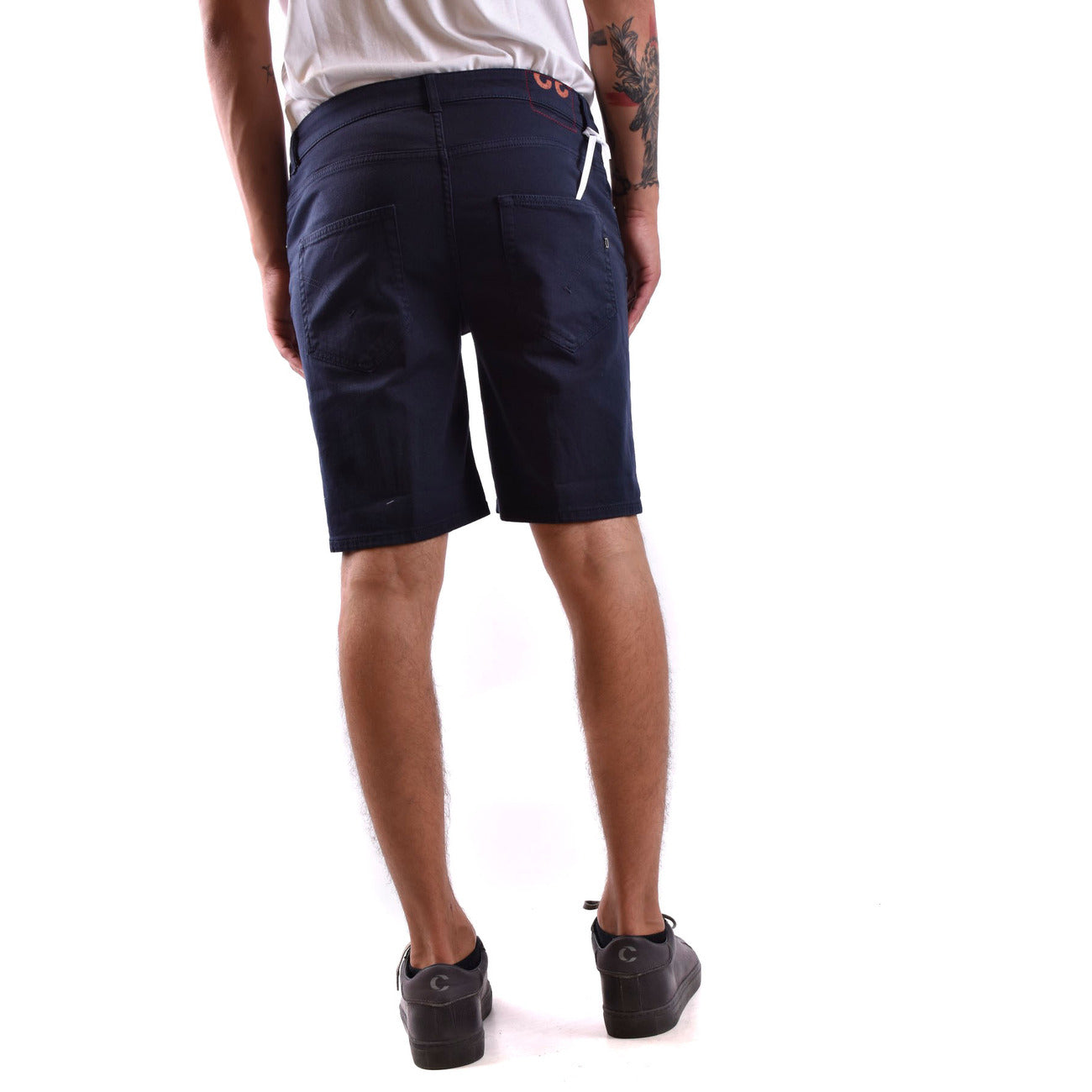 Men's Dondup stretch cotton Bermuda shorts – Blue