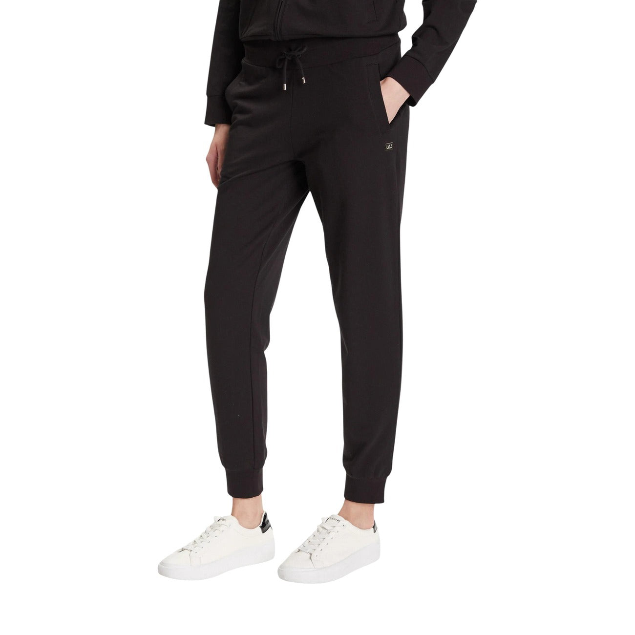 Women's black EA7 tracksuit