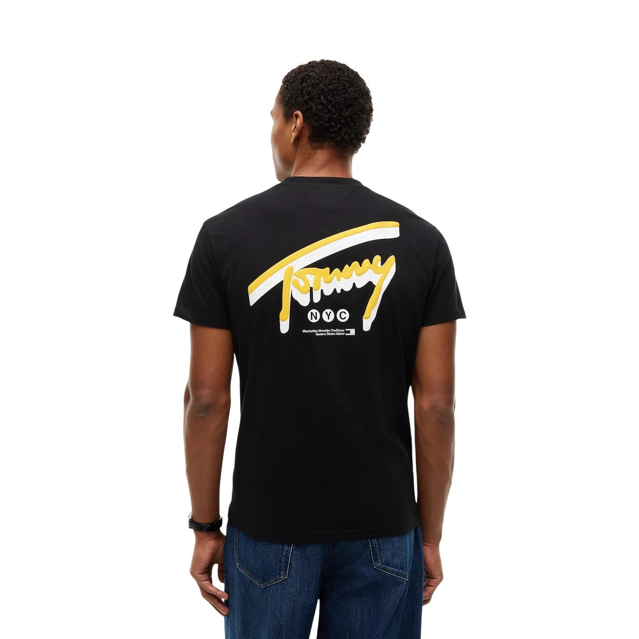 Men's black Tommy Hilfiger Jeans print T-shirt