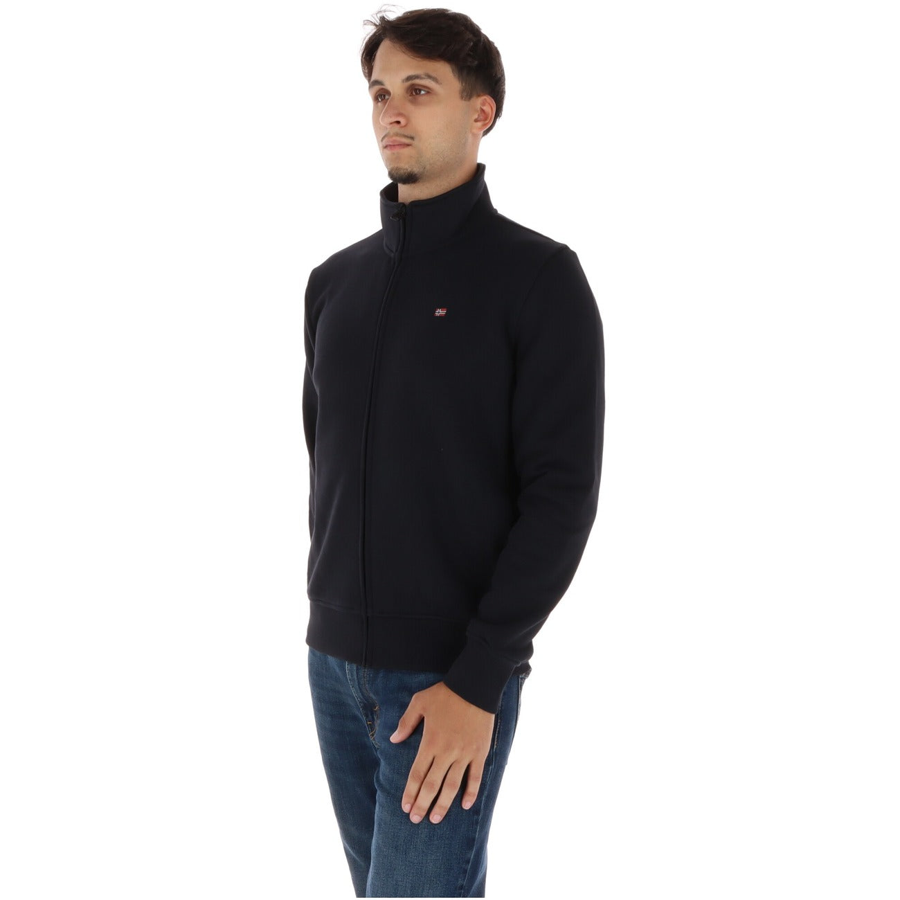 Napapijri Men's Zipped Hoodie NP0A8A5Z9411 – Black
