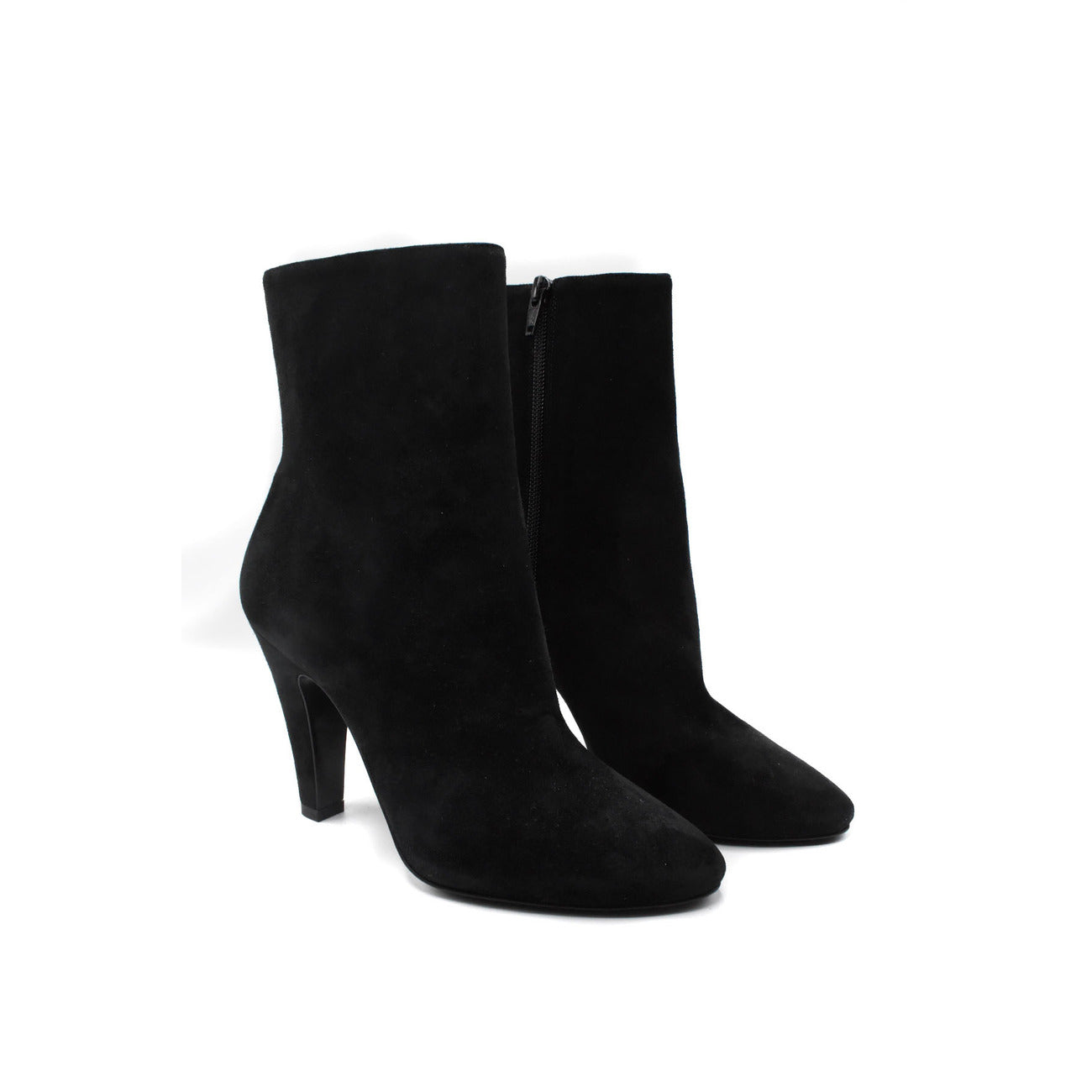 Bottines femme Saint Laurent en cuir – Noir