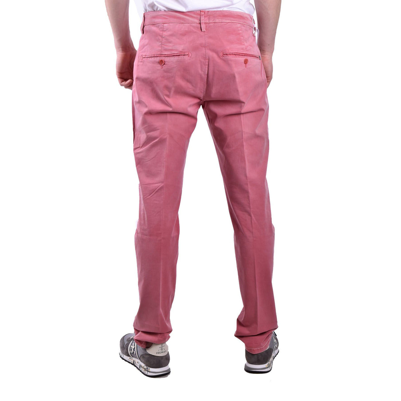 Men's Dondup cotton trousers – Pink