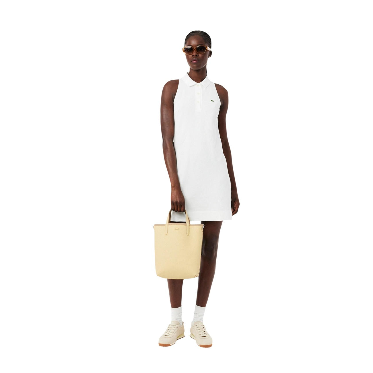 Women's Lacoste Leather Handbag – Beige