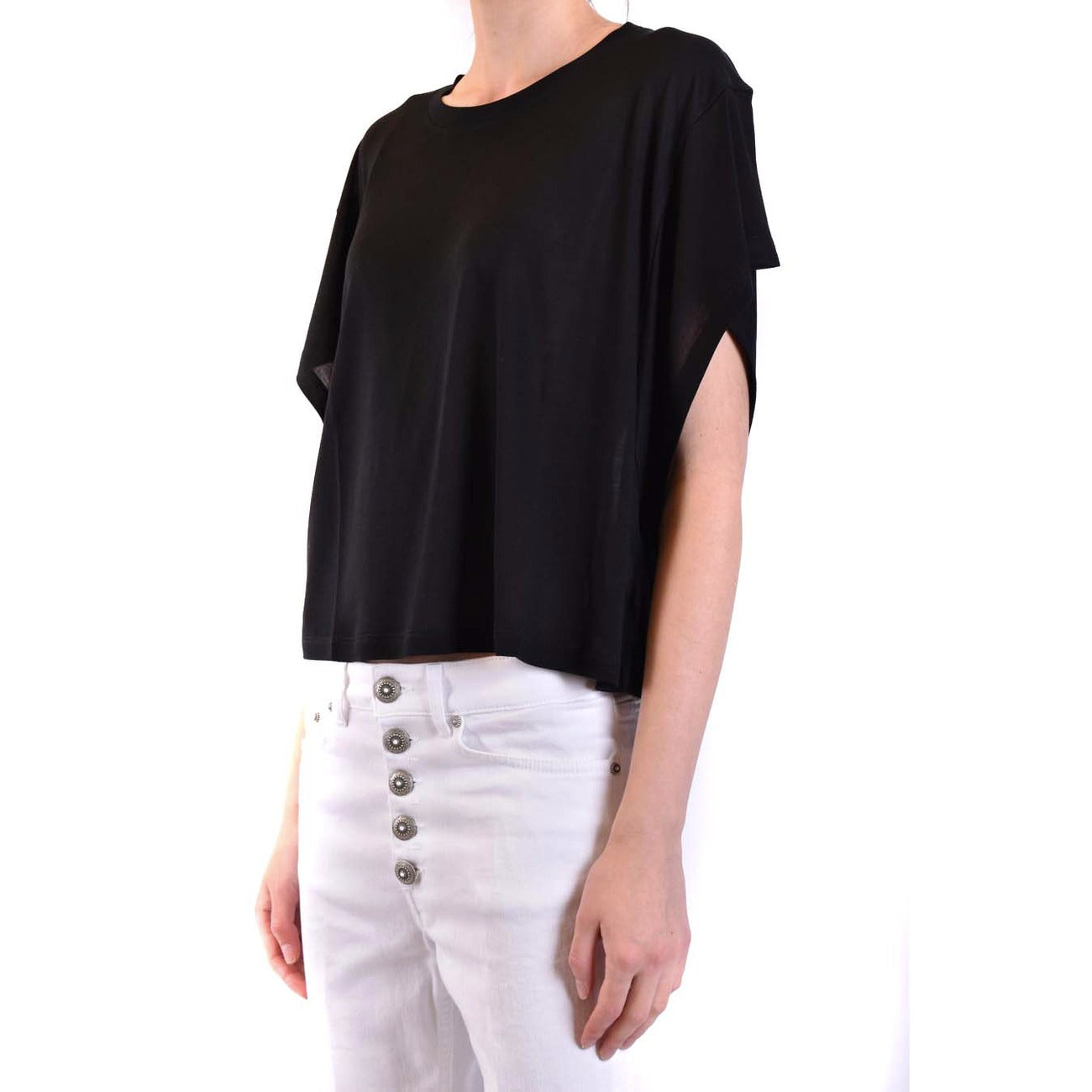 Women's Dondup cotton T-shirt – Black