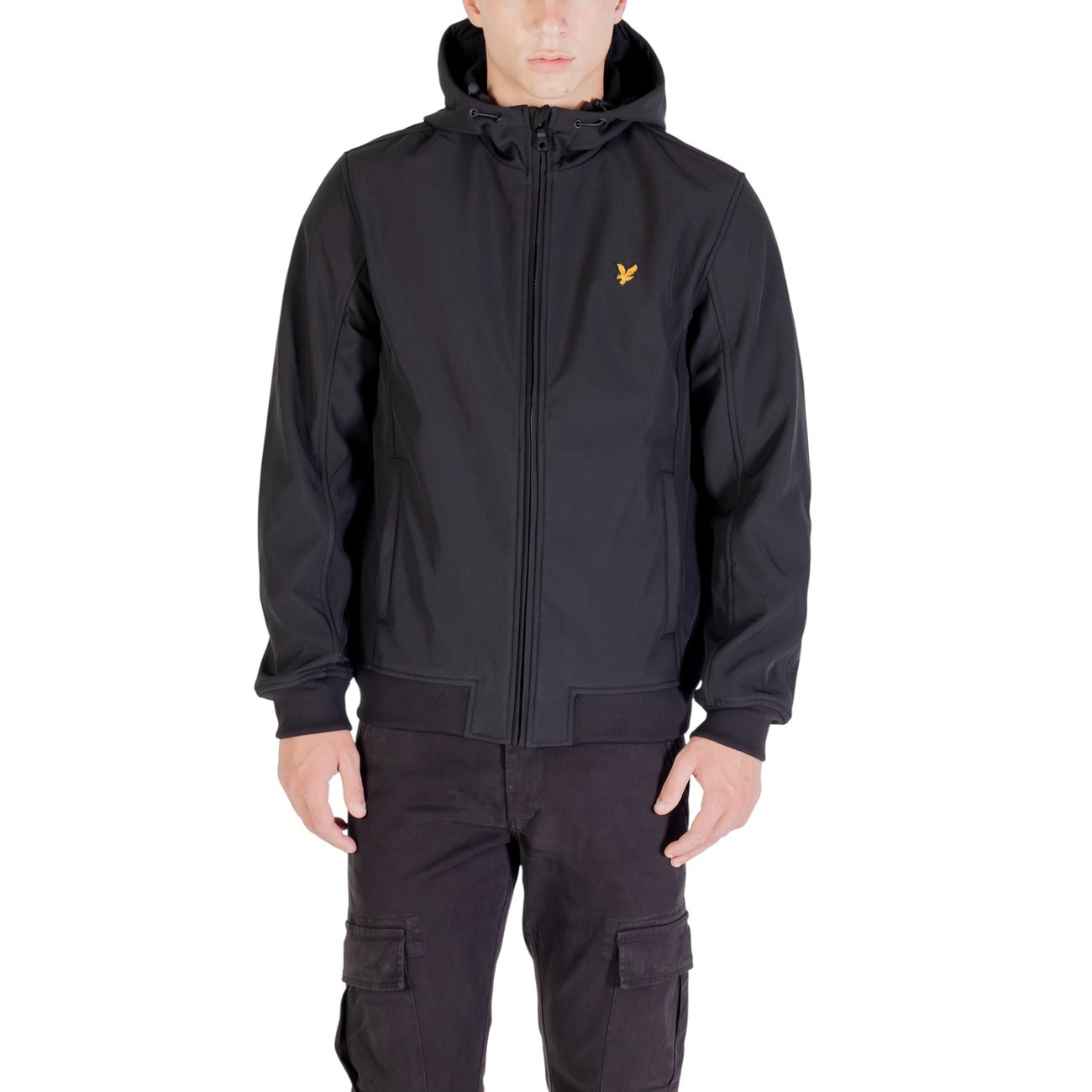 Men's Lyle & Scott Hooded Jacket – Black