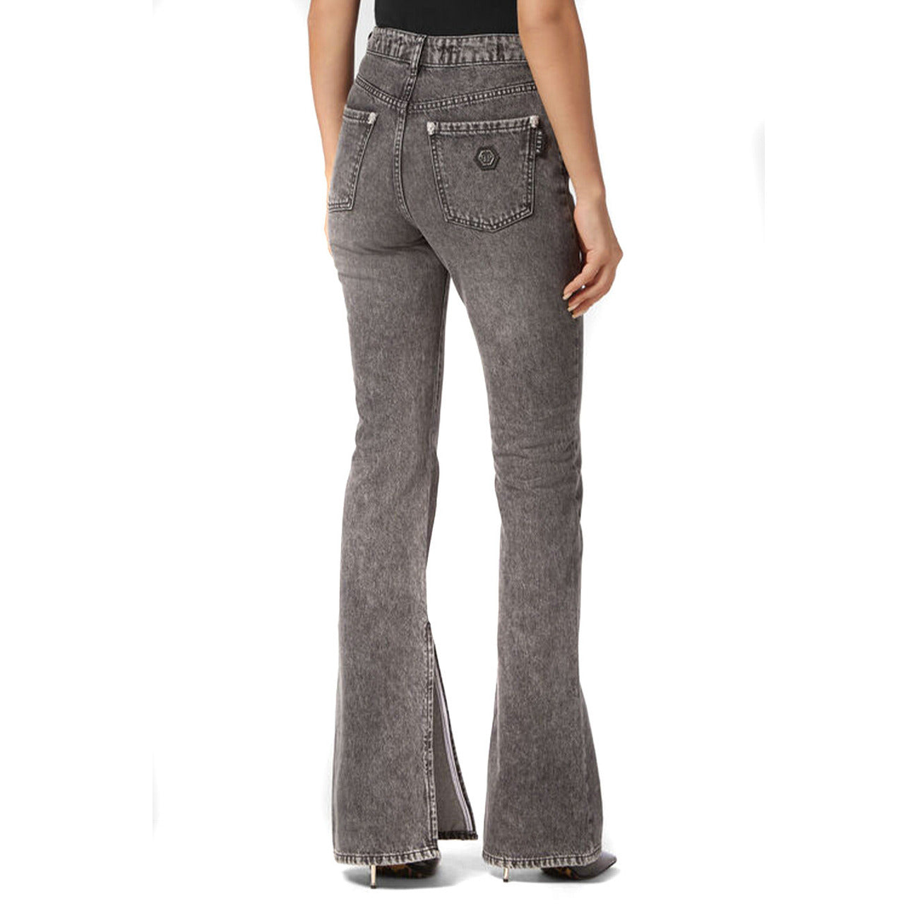 Philipp Plein Women's Cotton Jeans - Grey