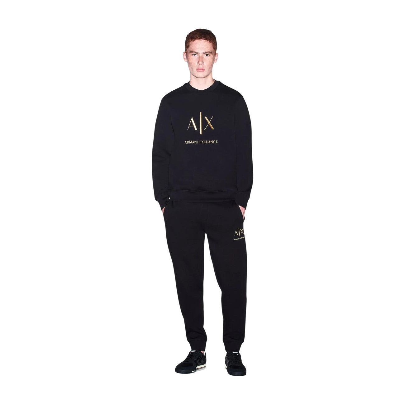 Men's black Armani Exchange sweatshirt