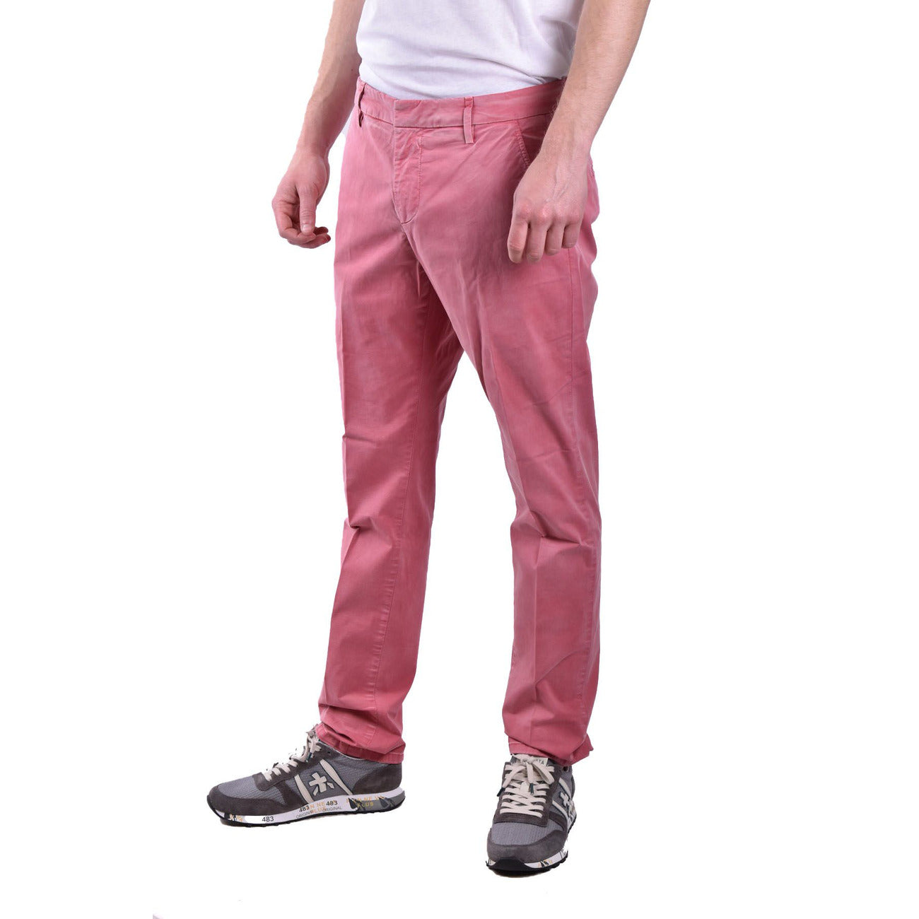 Men's Dondup cotton trousers – Pink