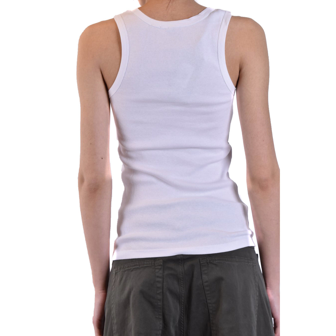 Pinko women's stretch cotton tank top – White