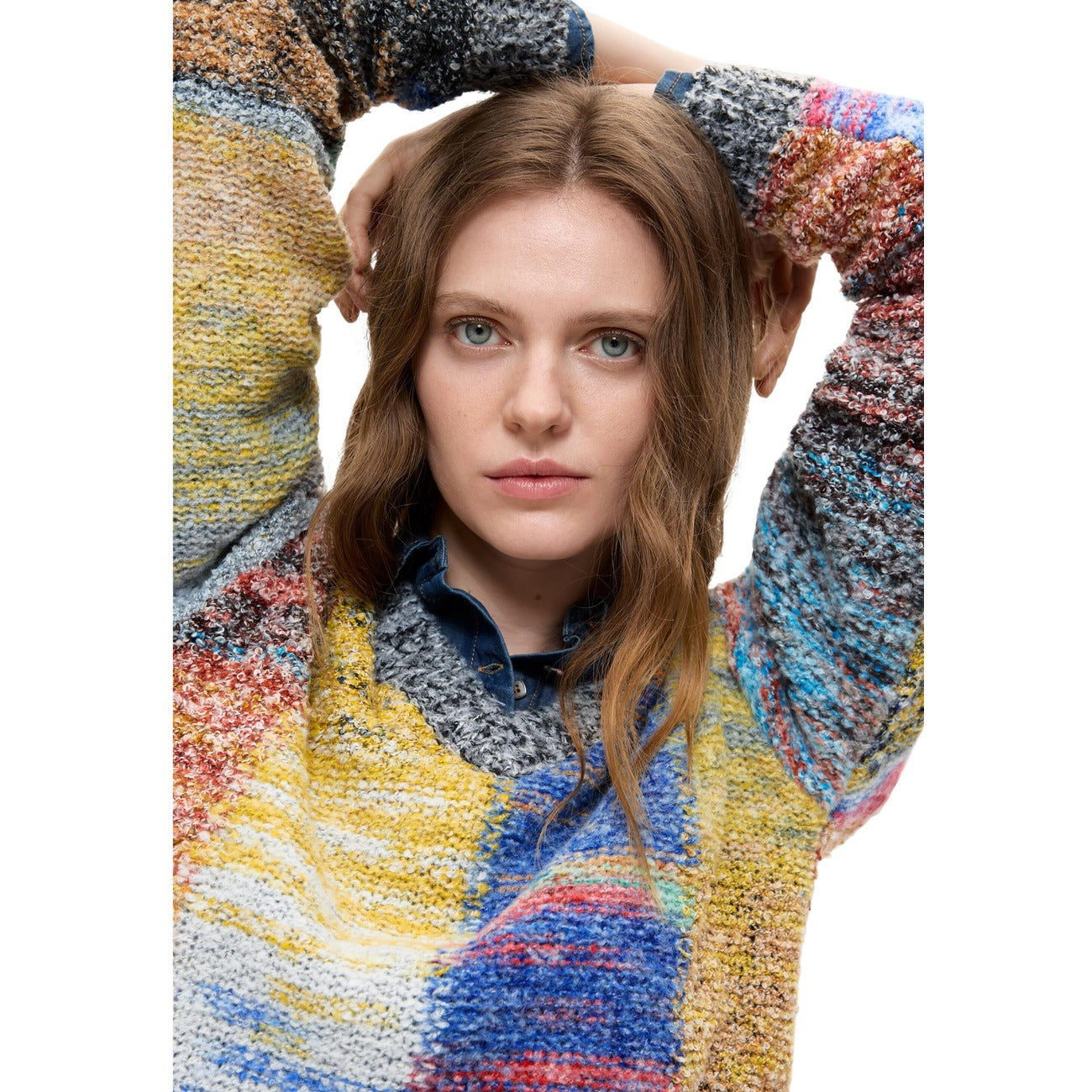 Women's Desigual Sweater with Wool – Red