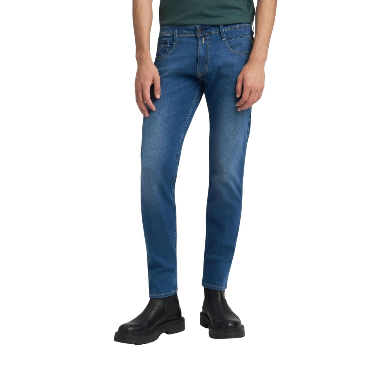 Replay Men's Stretch Cotton Jeans – Blue