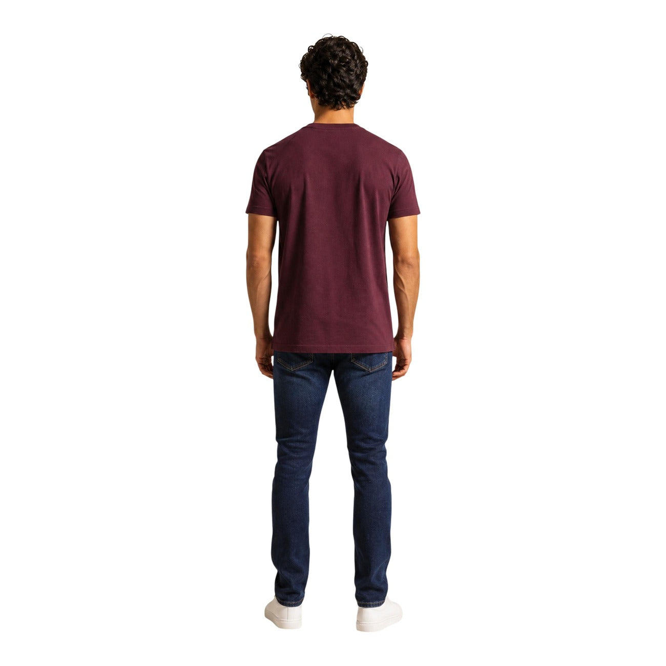 Men's burgundy T-shirt Tommy Hilfiger Jeans