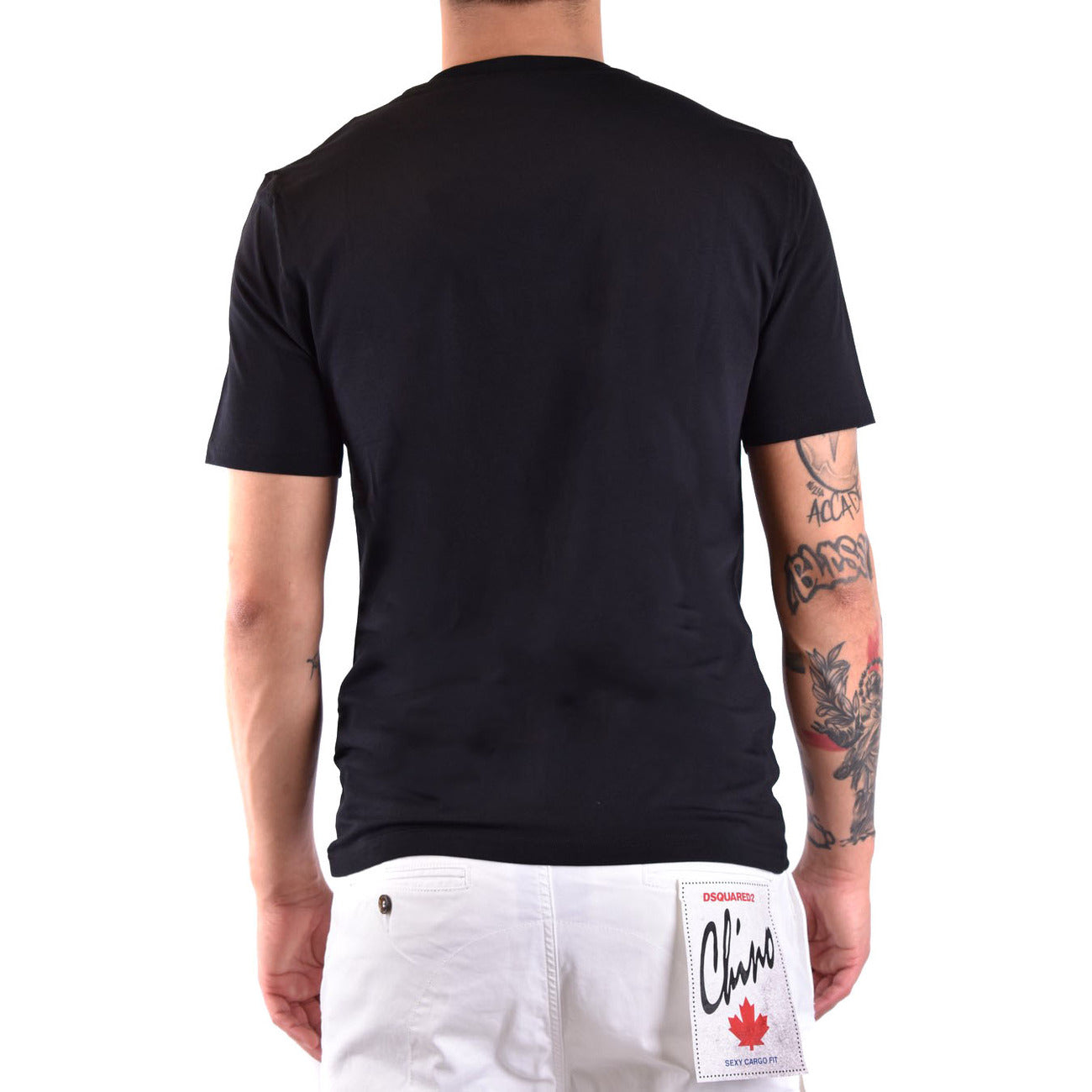 Moschino men's printed cotton T-shirt – Black